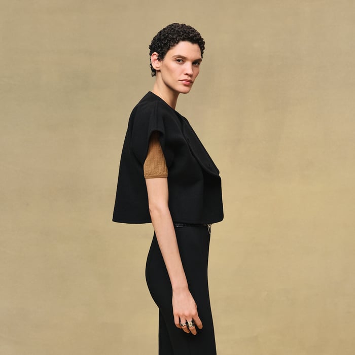Noir Short-sleeve Bolero Jacket
