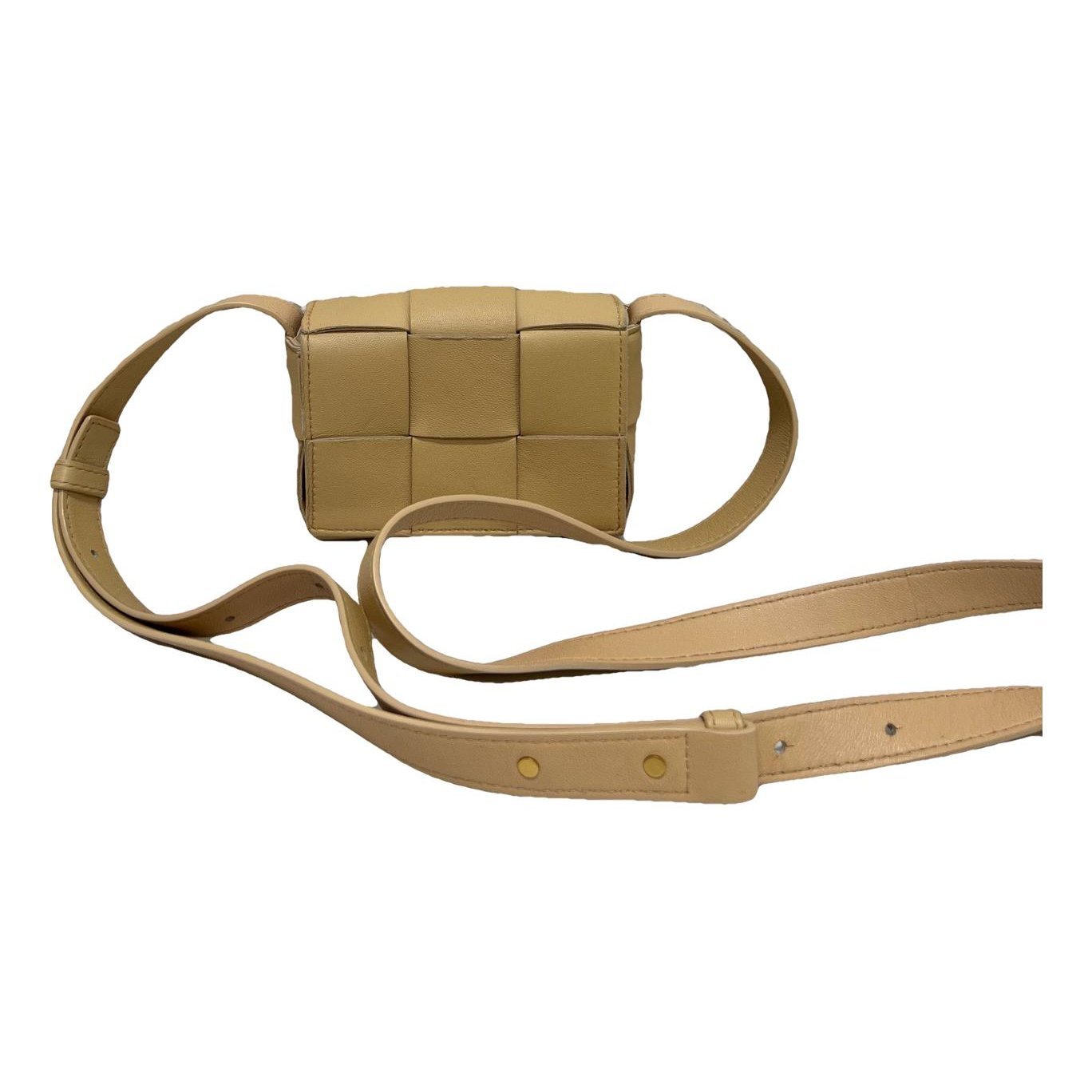 Cassette leather handbag