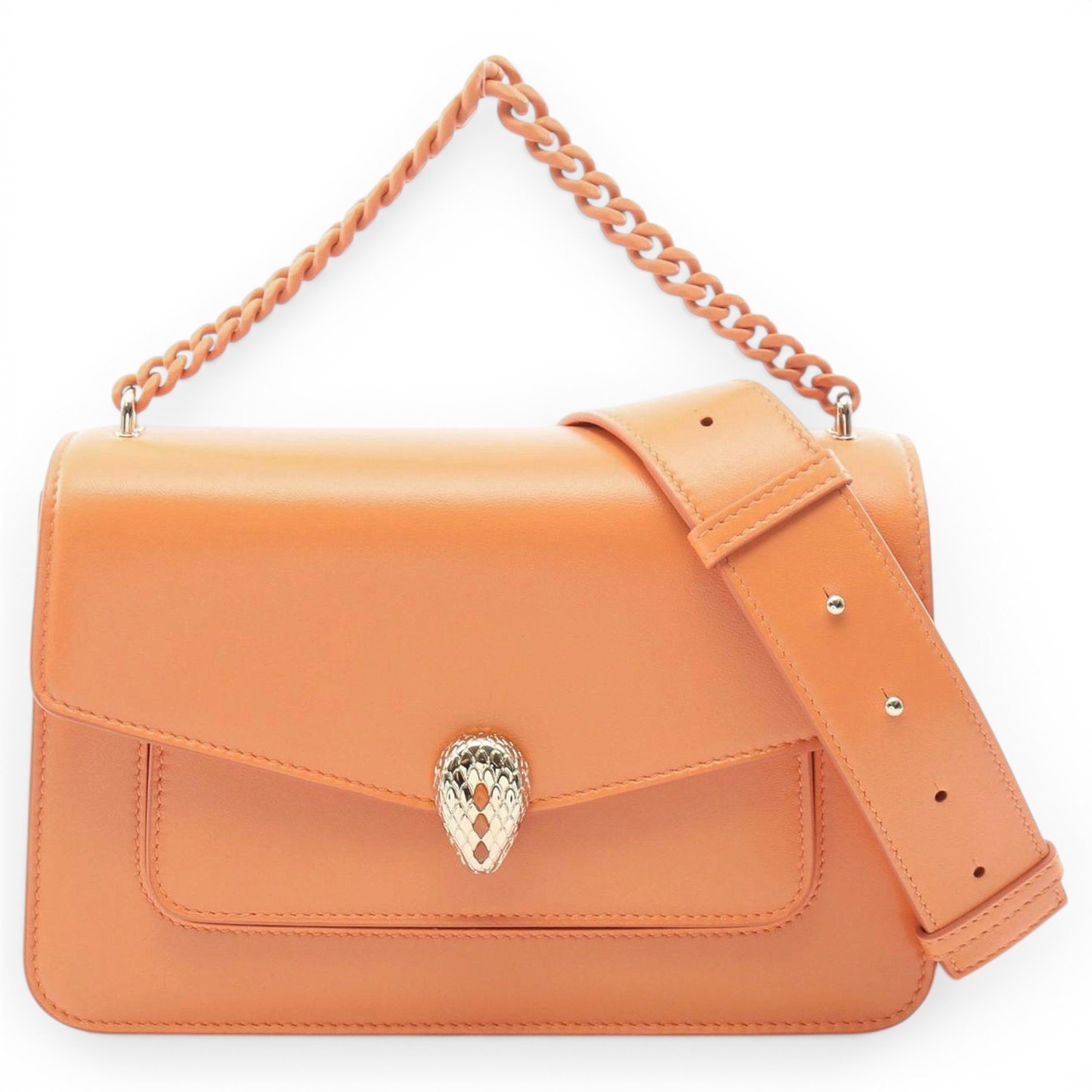 Serpenti leather handbag