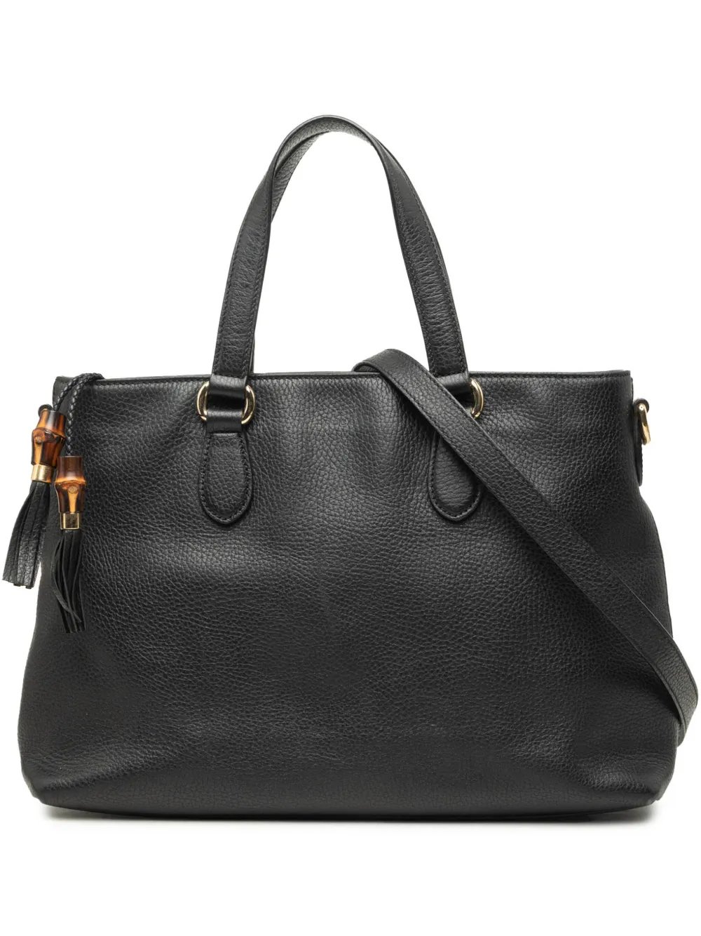 2016-2026 Calfskin Bamboo Tassel satchel