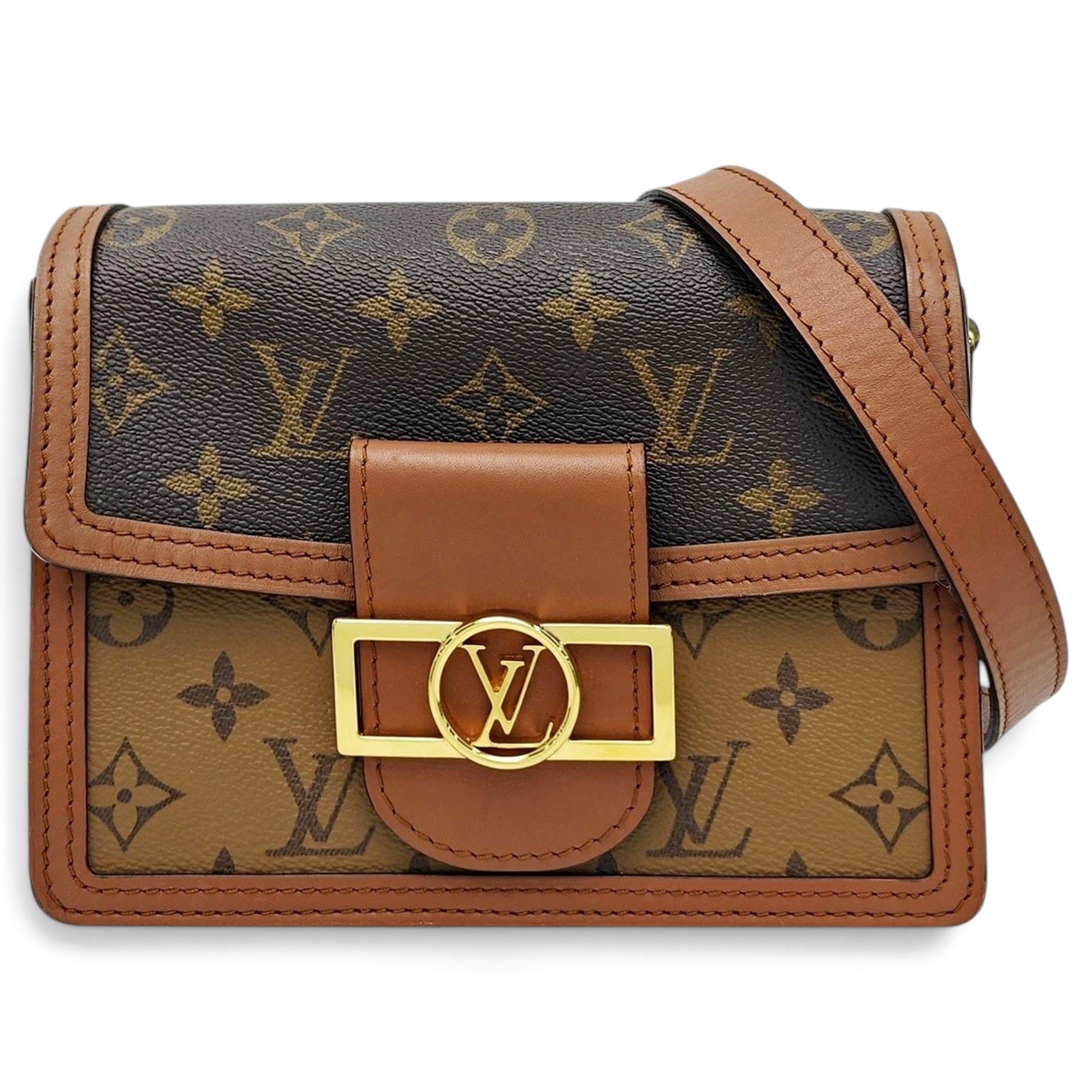 Dauphine leather handbag