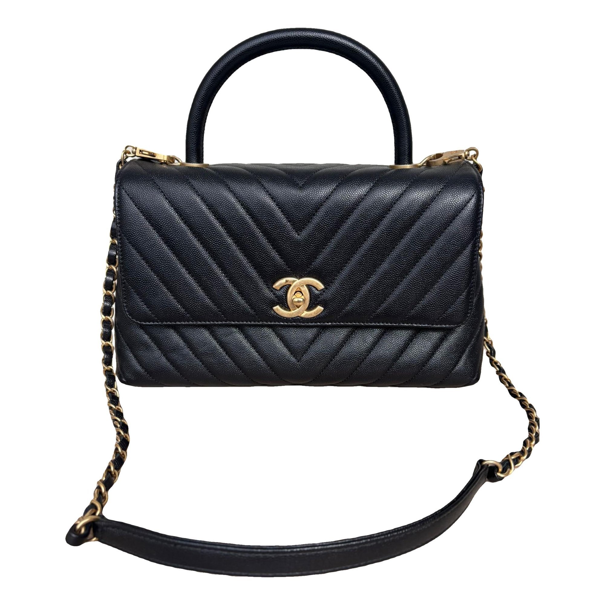 Coco Handle leather handbag