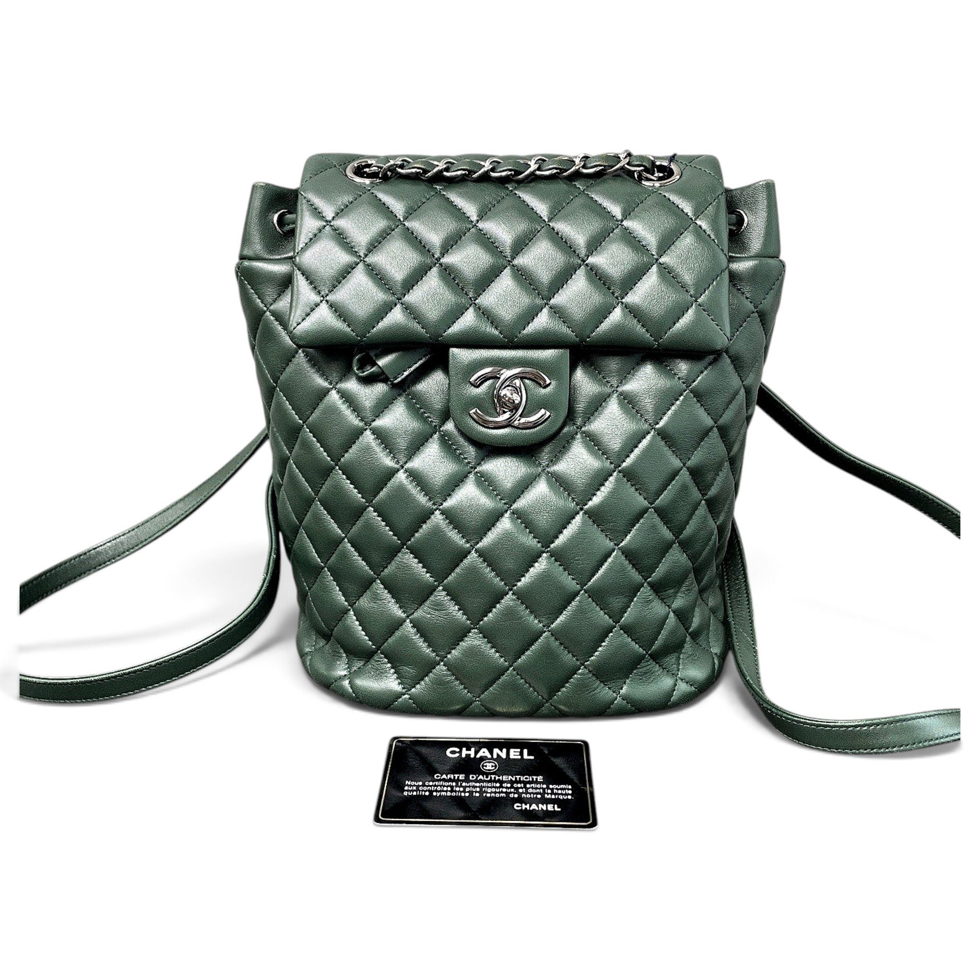 Leather backpack