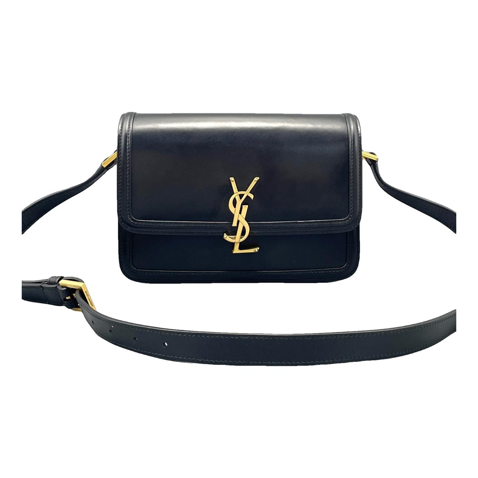 Solférino leather handbag