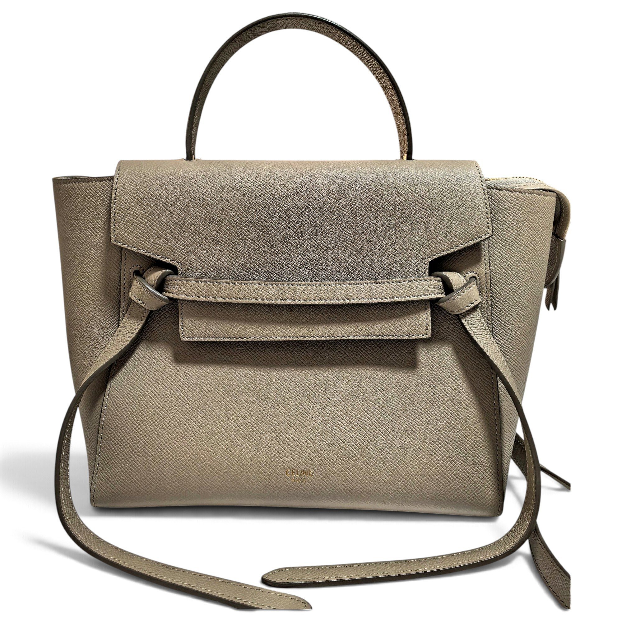 Belt leather handbag