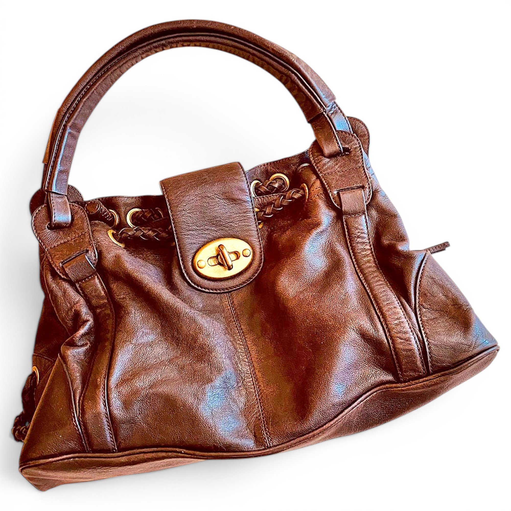 Leather handbag