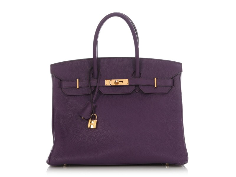 Hermes Ultraviolet Togo Birkin 35 Gold Hardware 2012