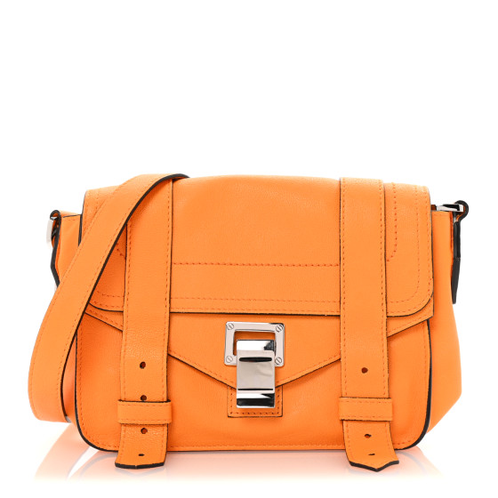 Proenza Schouler Lambskin PS1 Mini Crossbody Bag Marigold