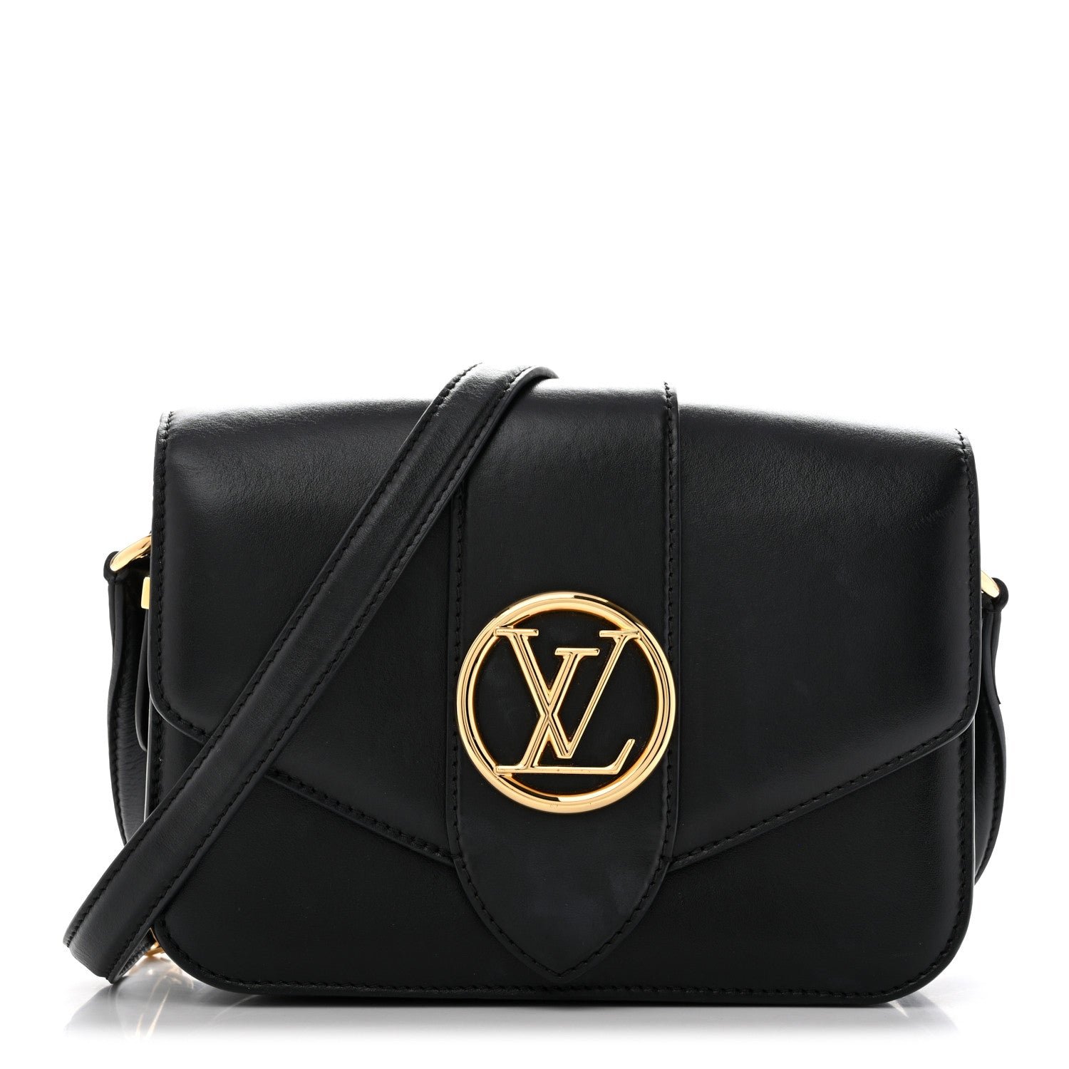 Louis Vuitton Smooth Calfskin LV Pont 9 Black