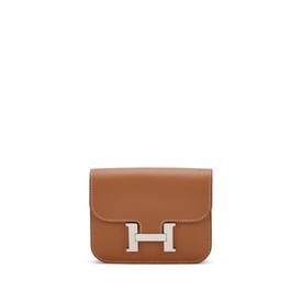 Hermes Gold Evercolor Constance Slim Palladium Hardware, 2022