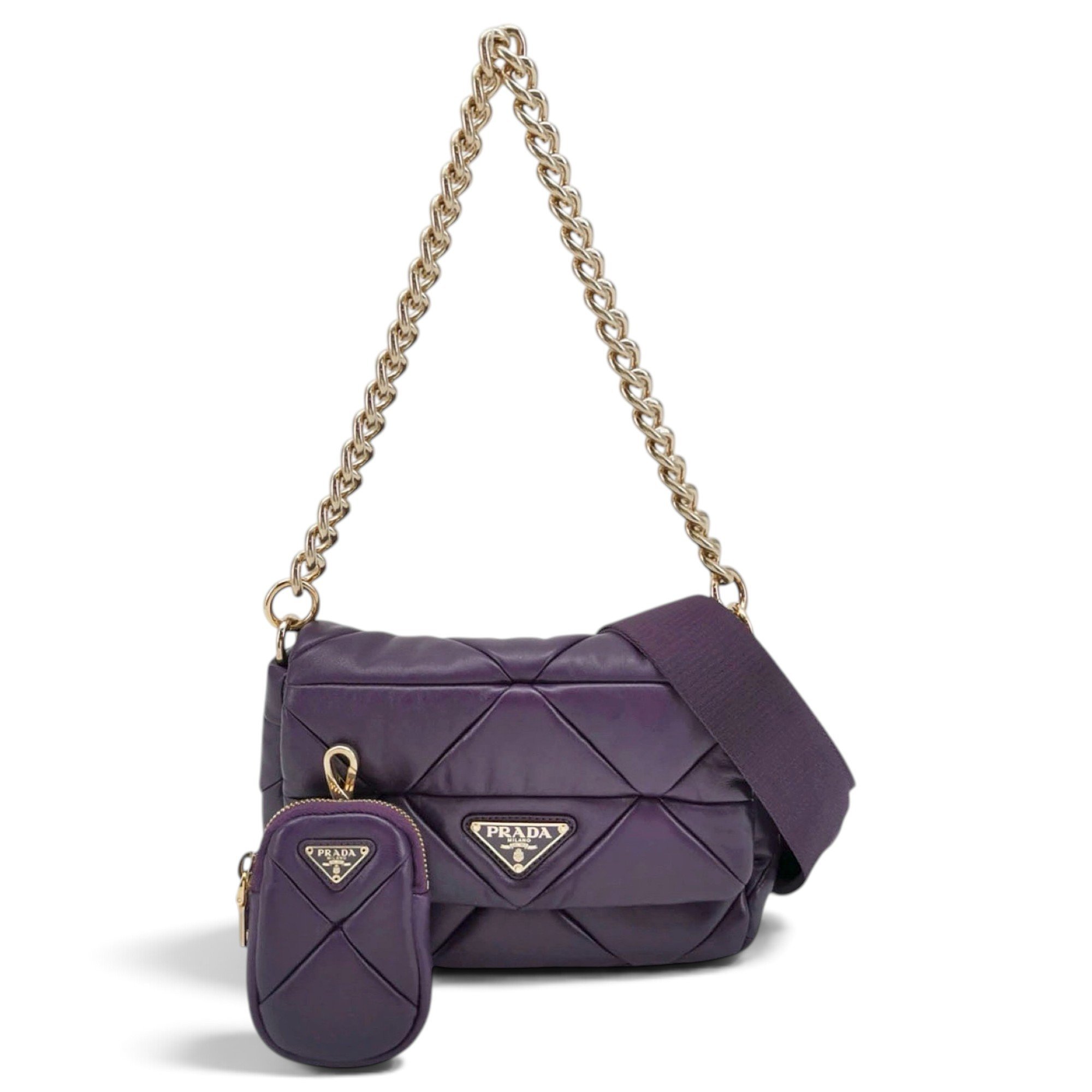 Prada Pocket leather handbag