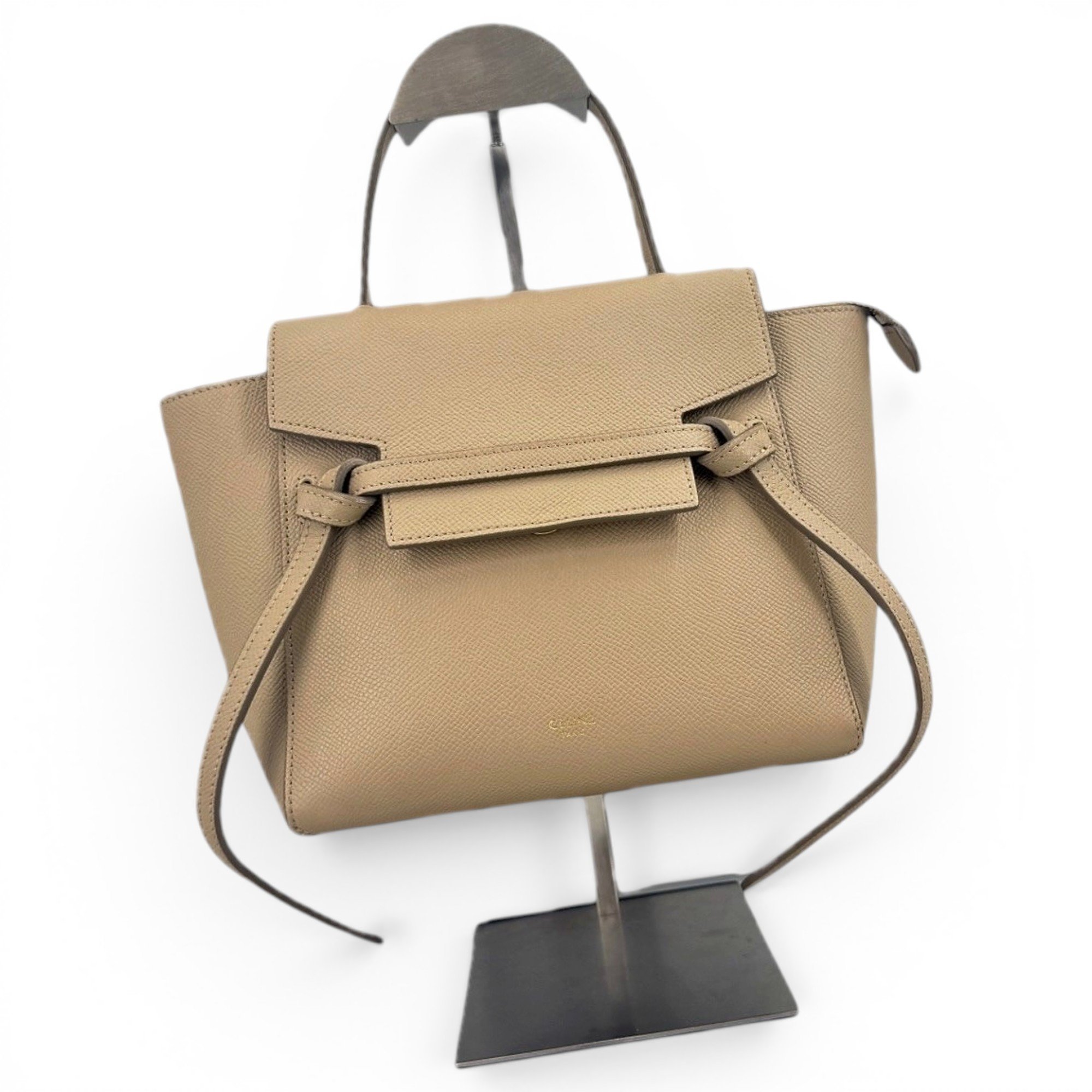 Belt leather handbag