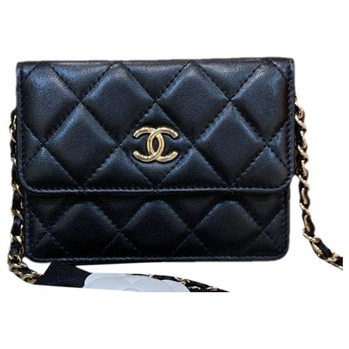 Wallet On Chain Timeless/Classique leather crossbody bag