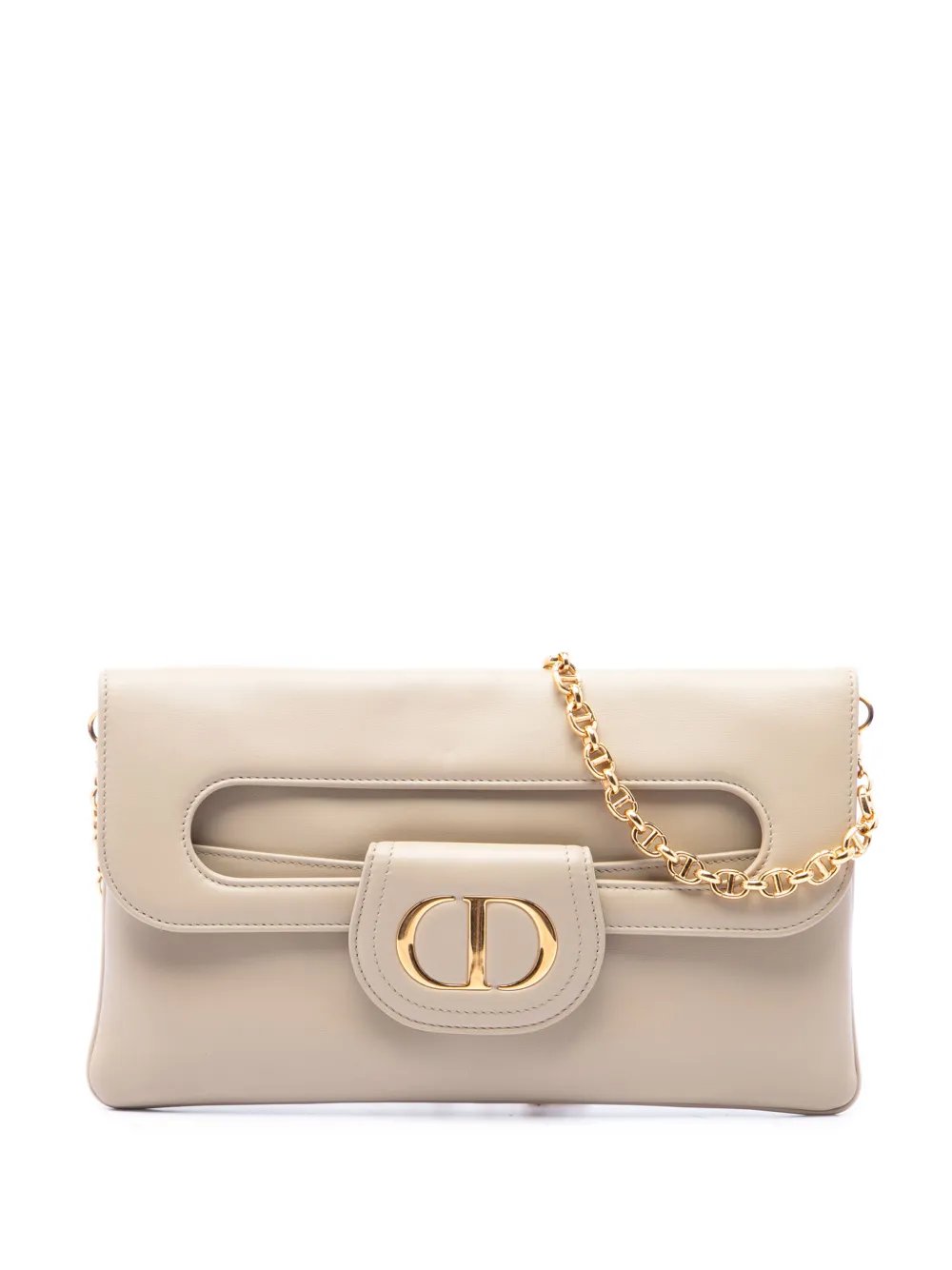 2021 Medium Calfskin DiorDouble Chain Bag crossbody bag