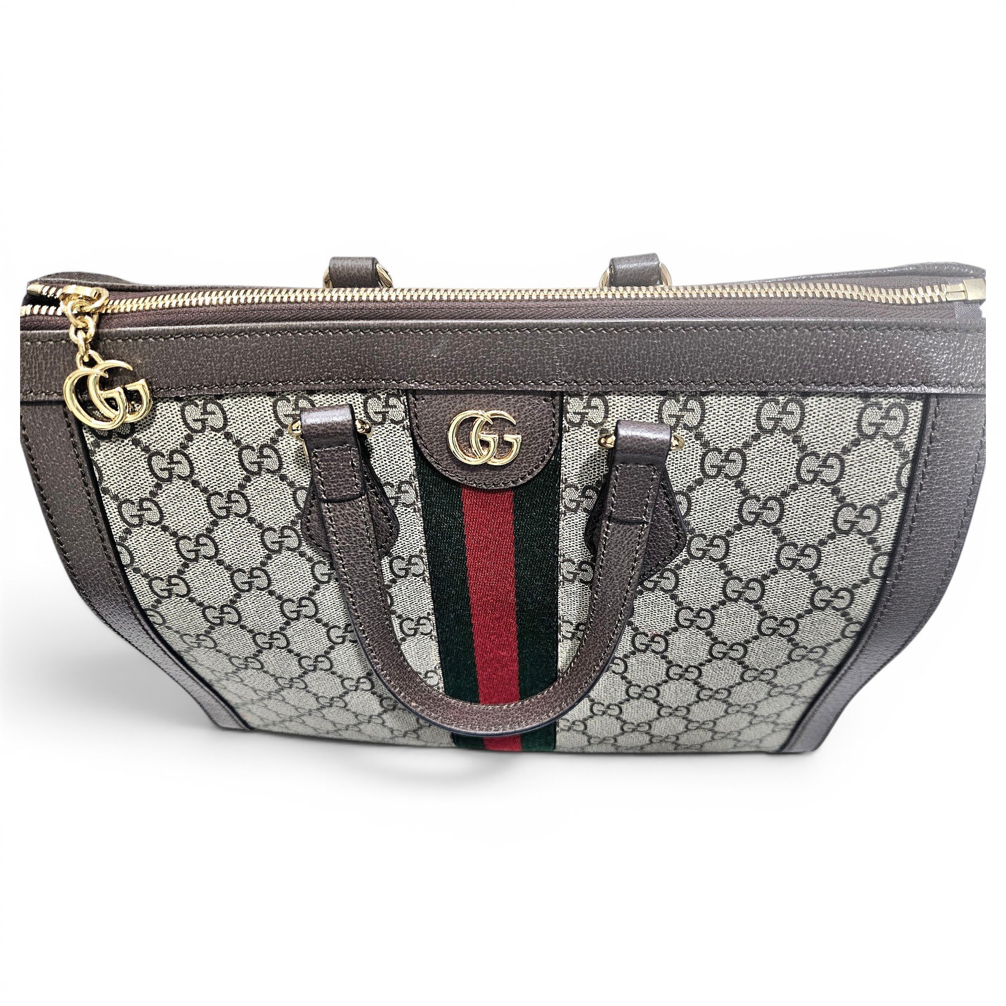 Ophidia Top Handle cloth handbag