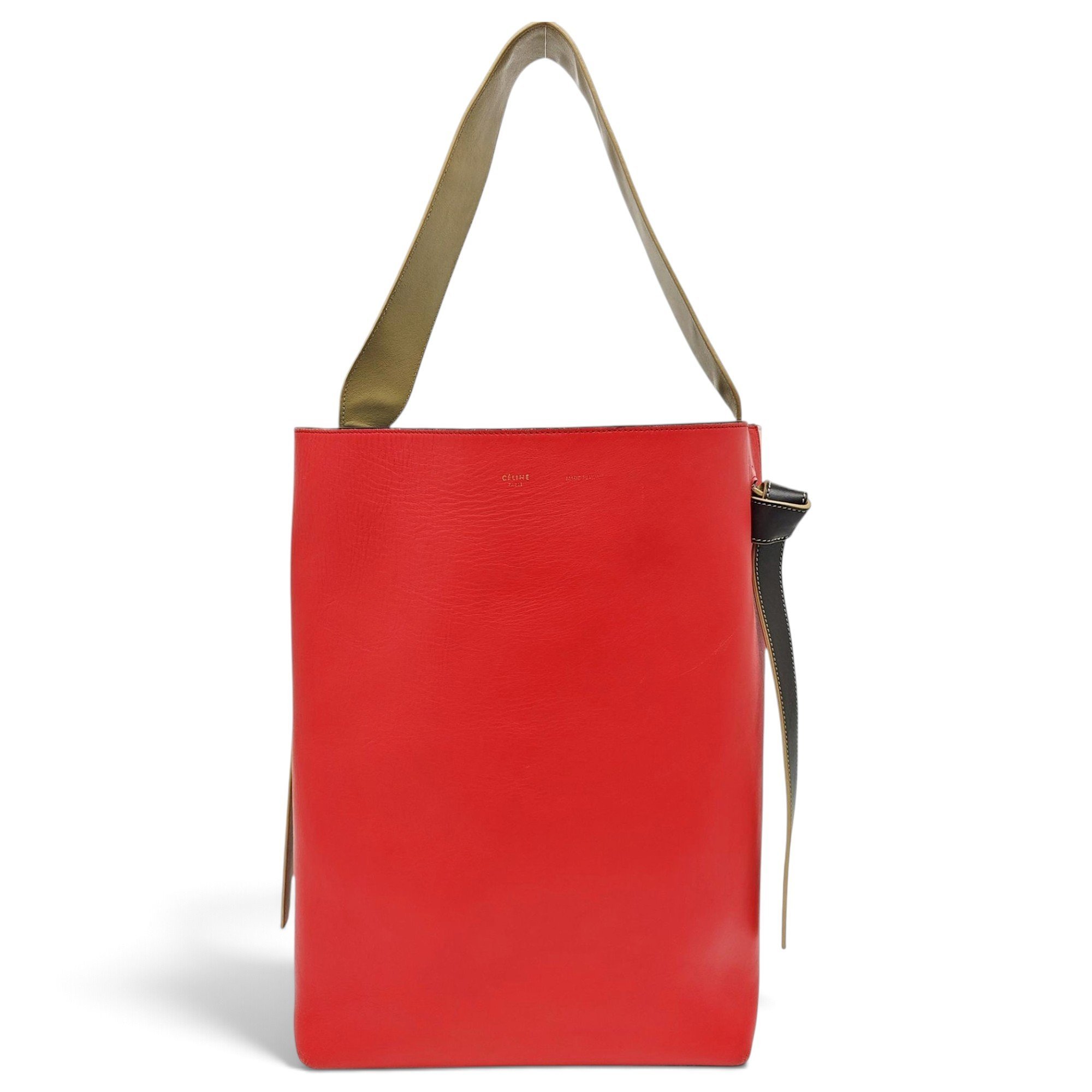 Twisted leather tote