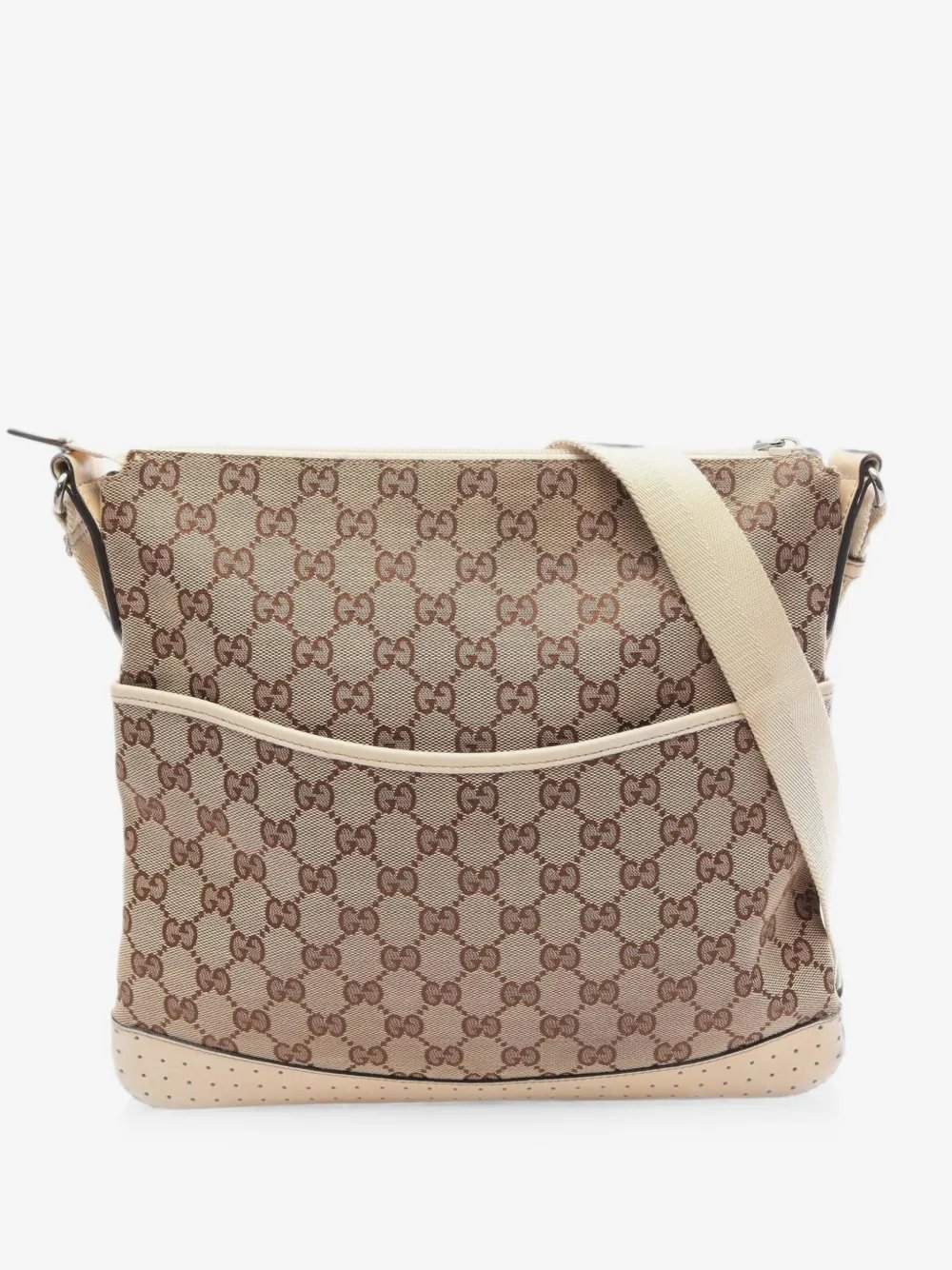 2000s GG canvas shoulder bag