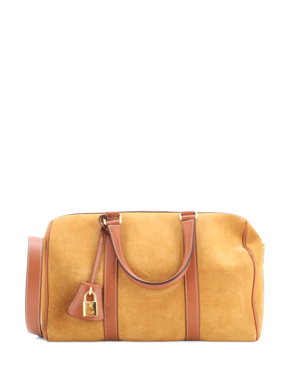 Convertible Boston Bag Suede and Leather Large travel bag