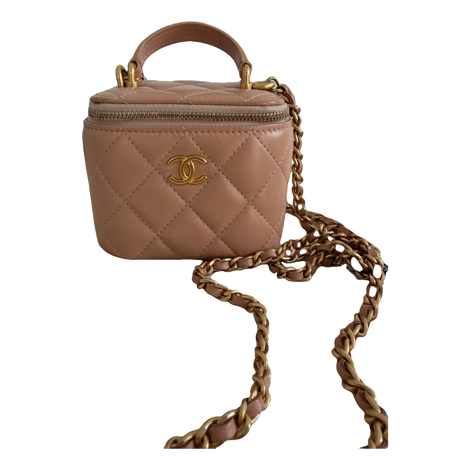 Trendy CC Vanity leather handbag