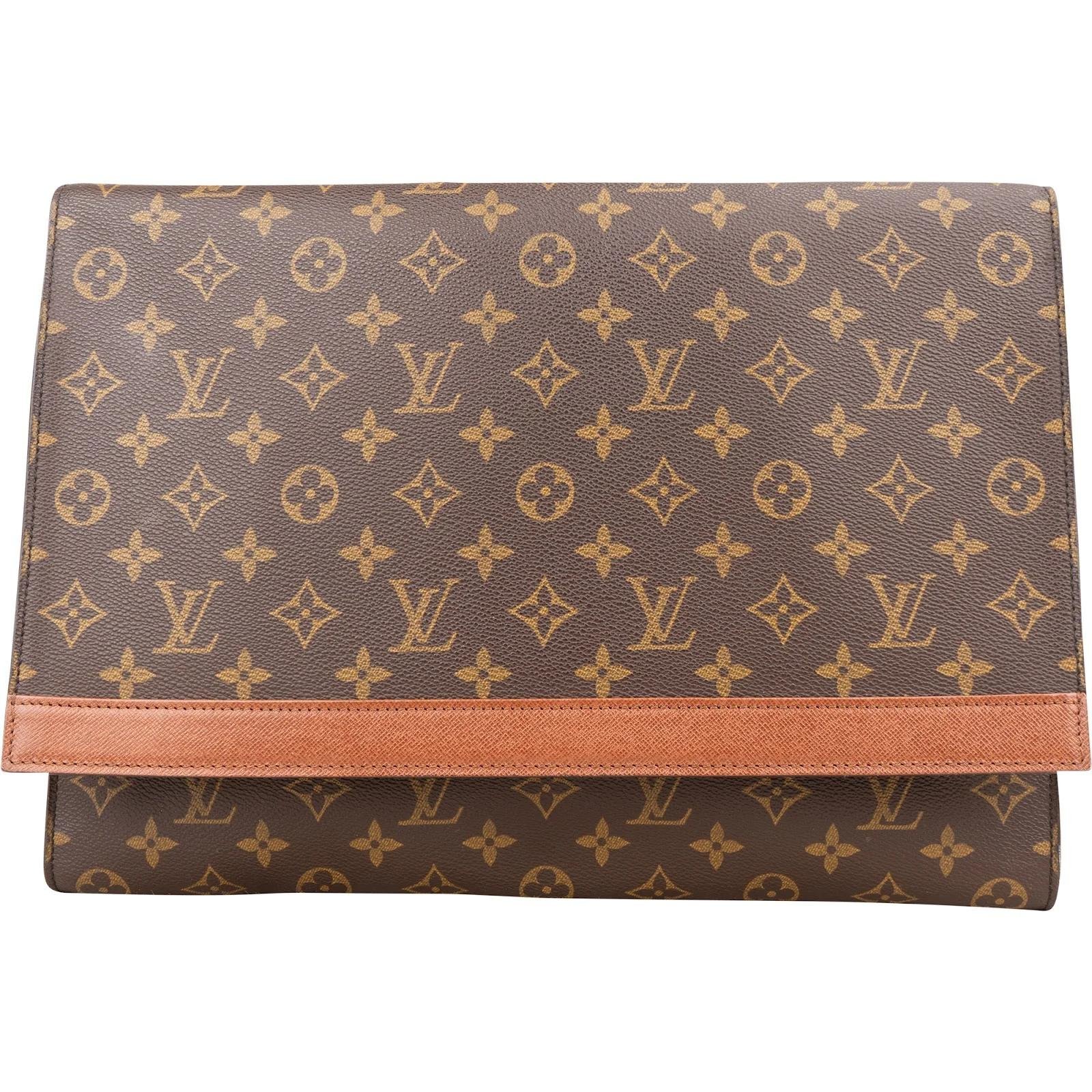 Leather clutch bag