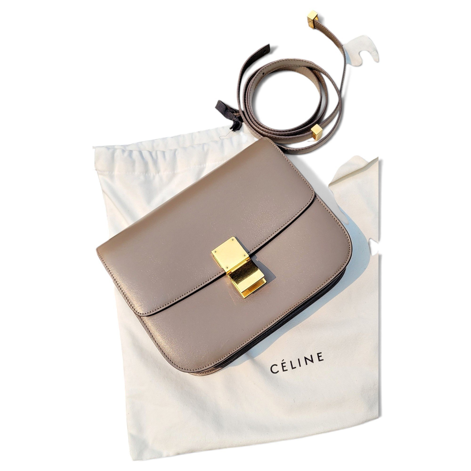 Classic leather crossbody bag