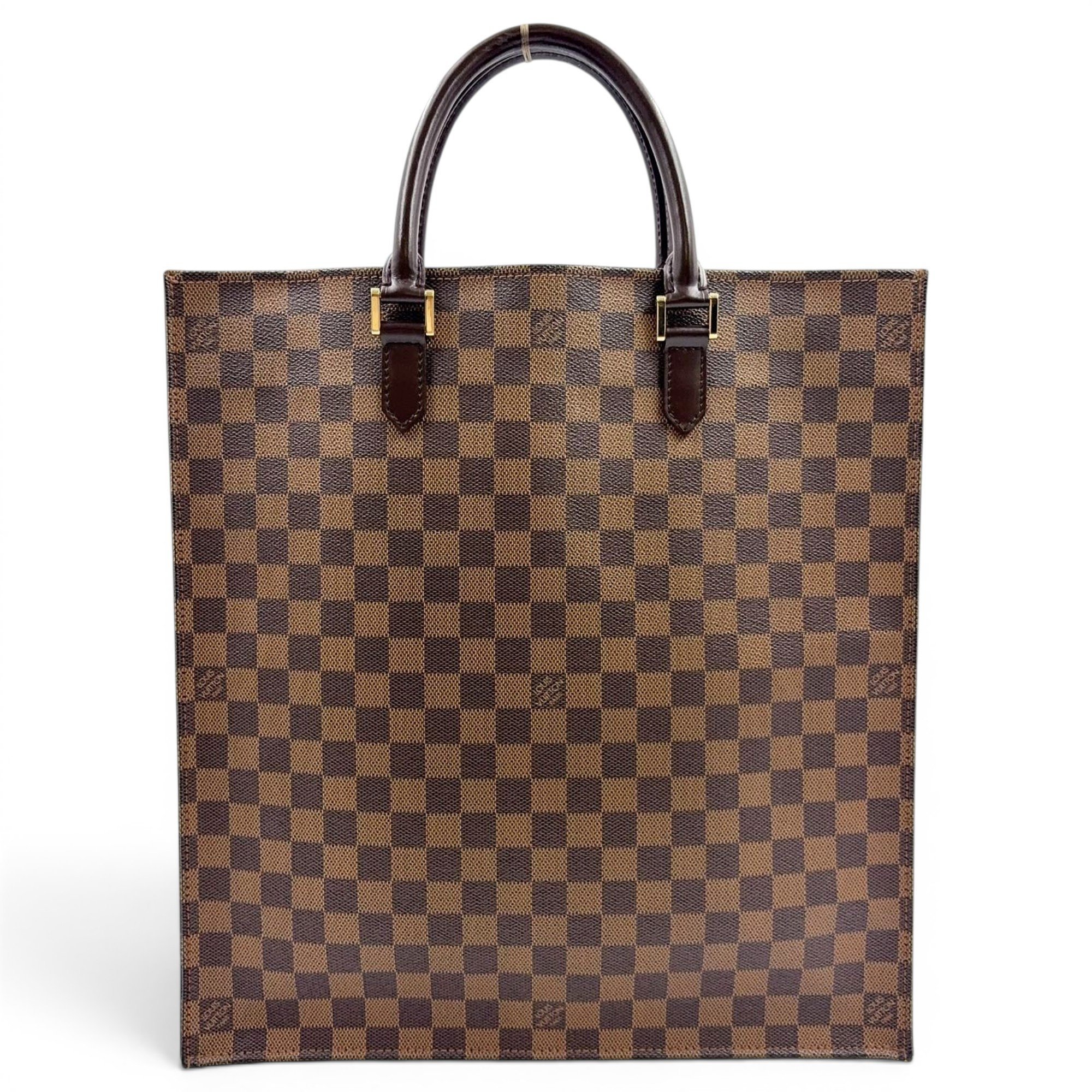 Plat leather tote