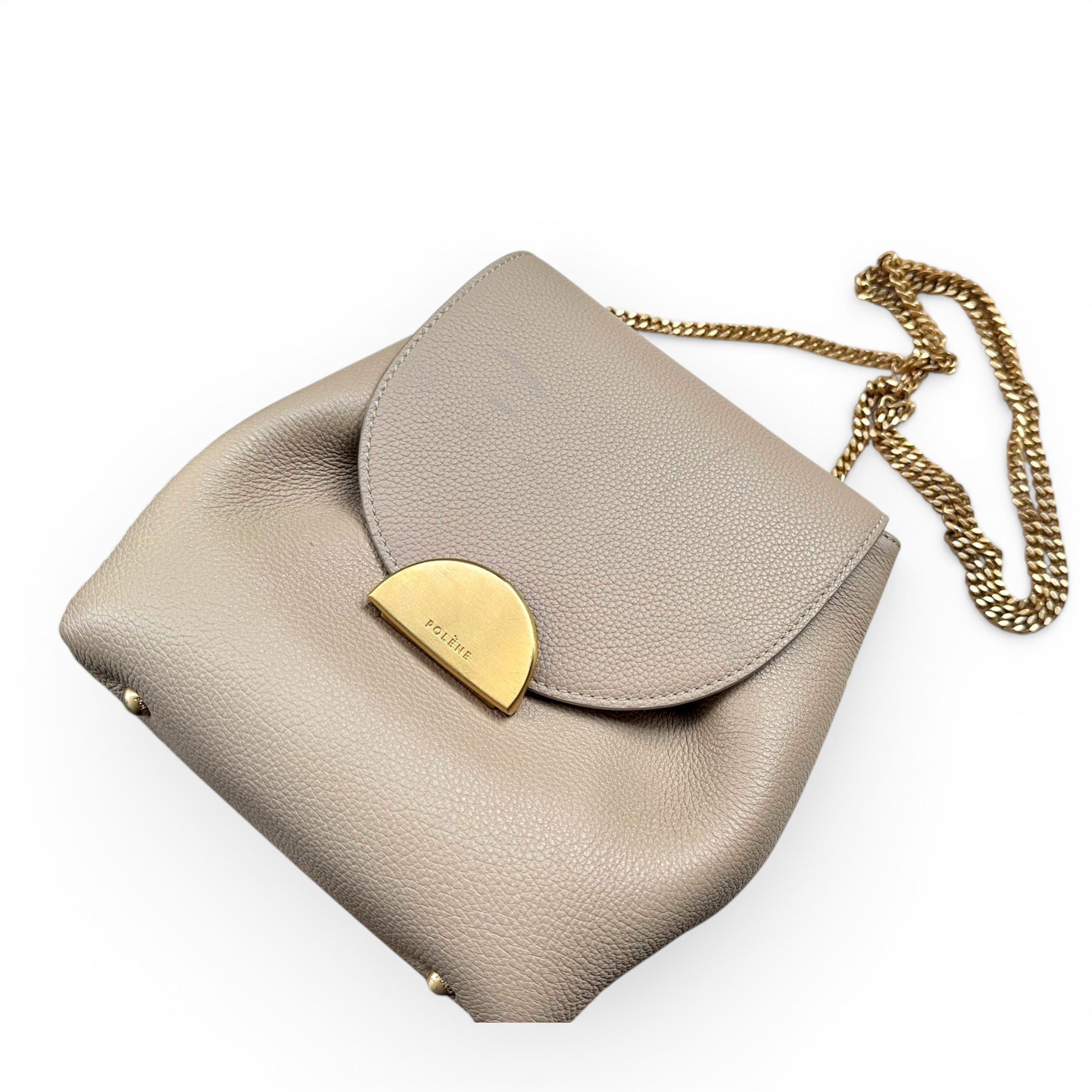 Numéro un mini leather clutch bag