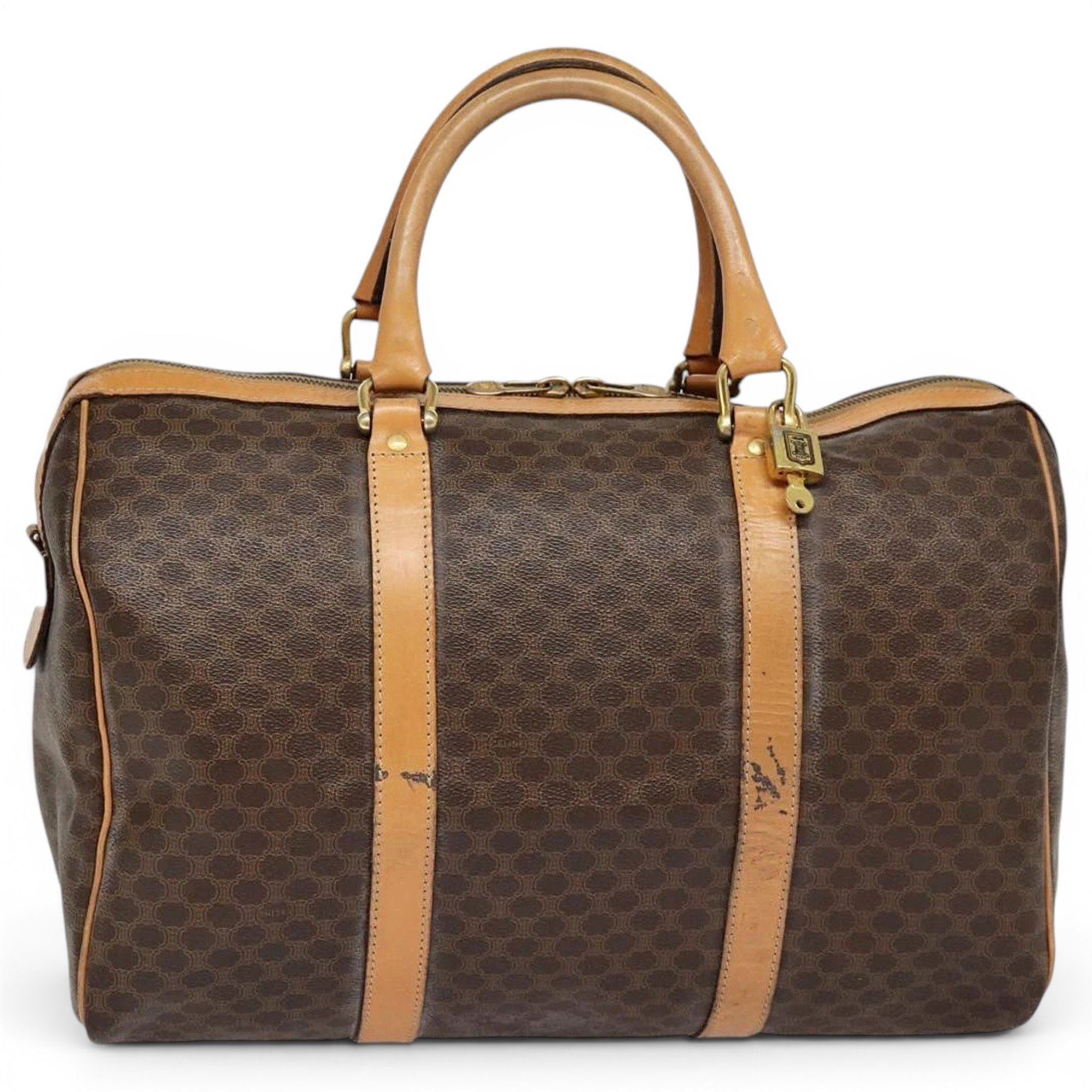 Leather travel bag