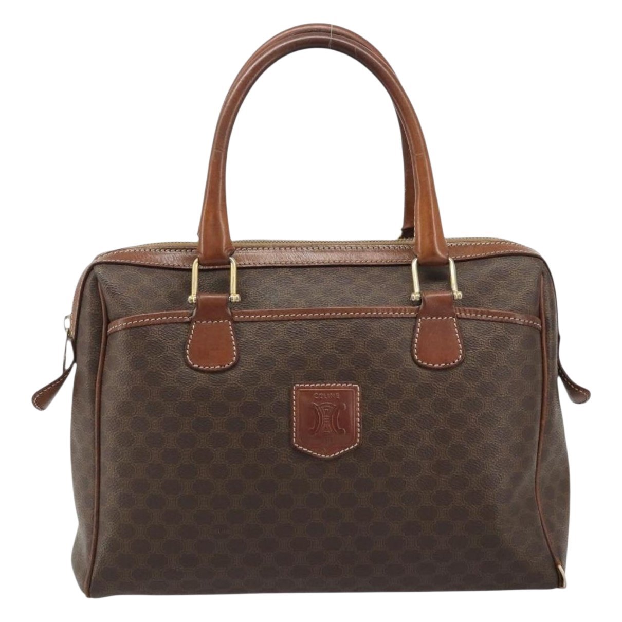 Leather bowling bag