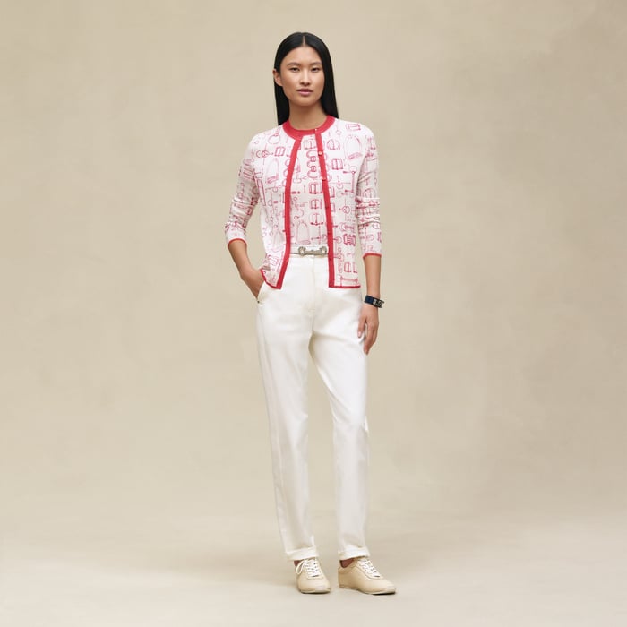 Blanc Naturel "Cahier Du Colporteur" Buttoned Cardigan