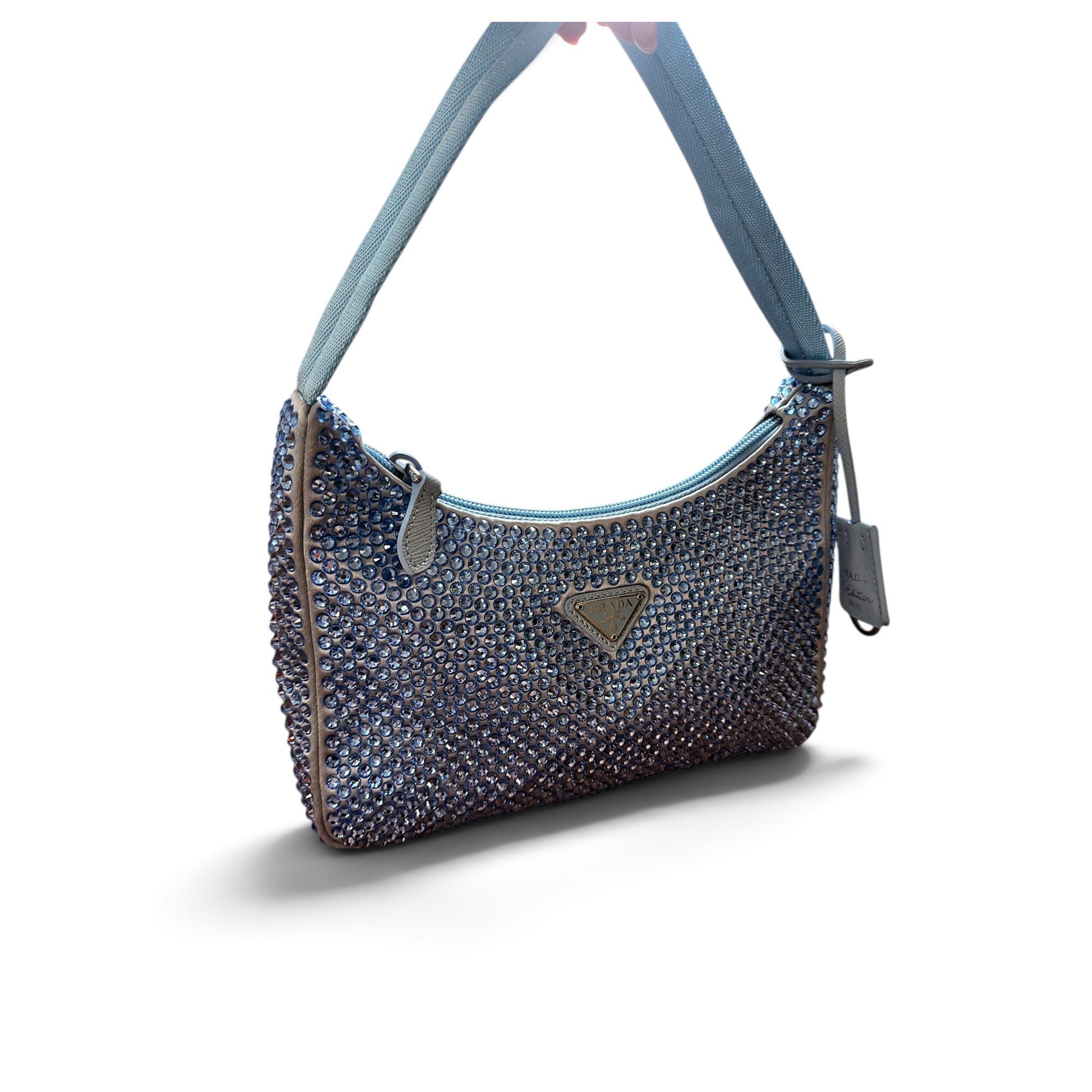 Re-edition glitter handbag