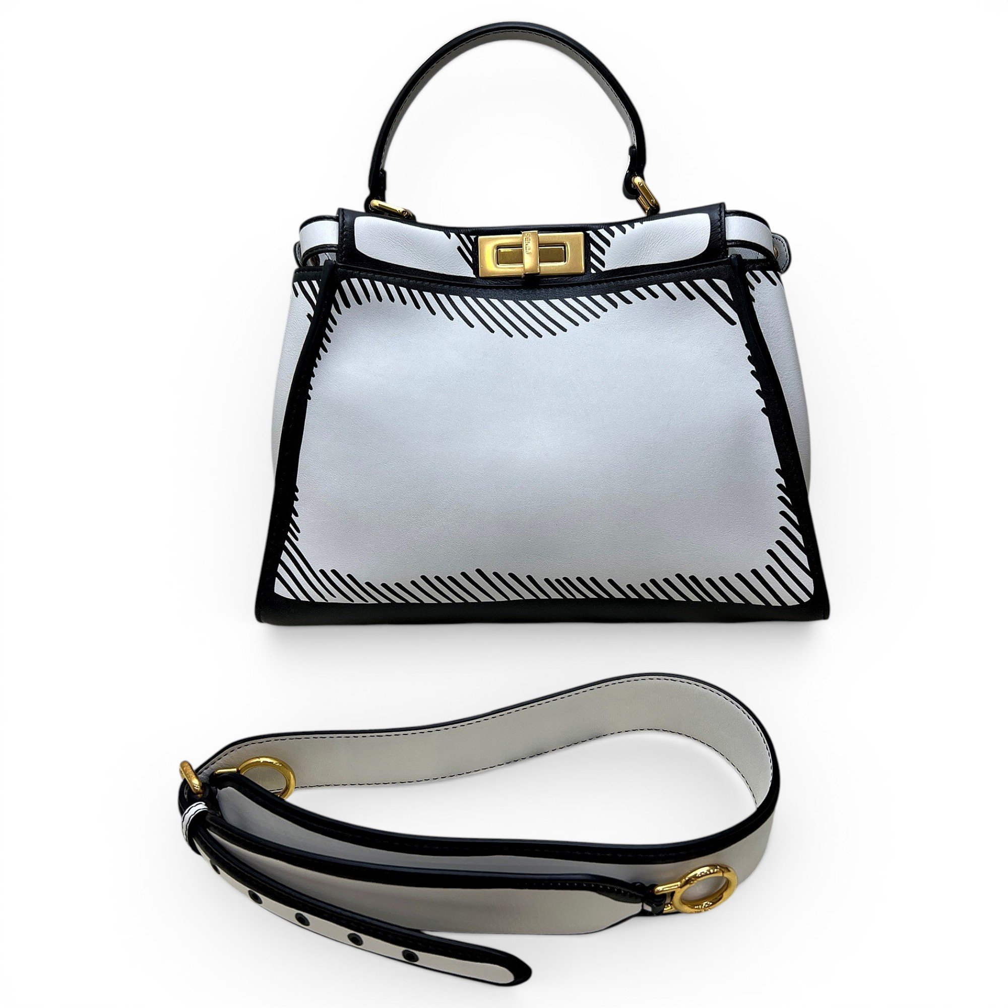 Peekaboo leather handbag