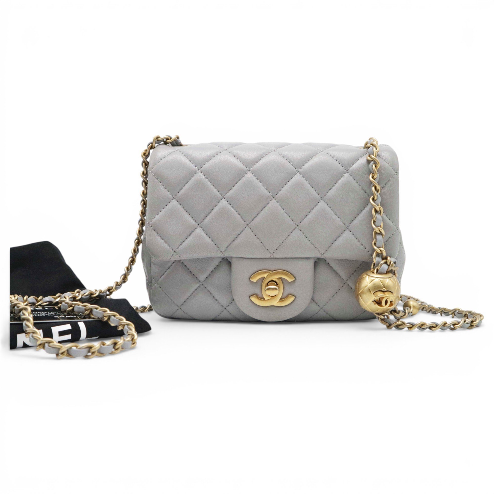 Wallet On Chain leather crossbody bag