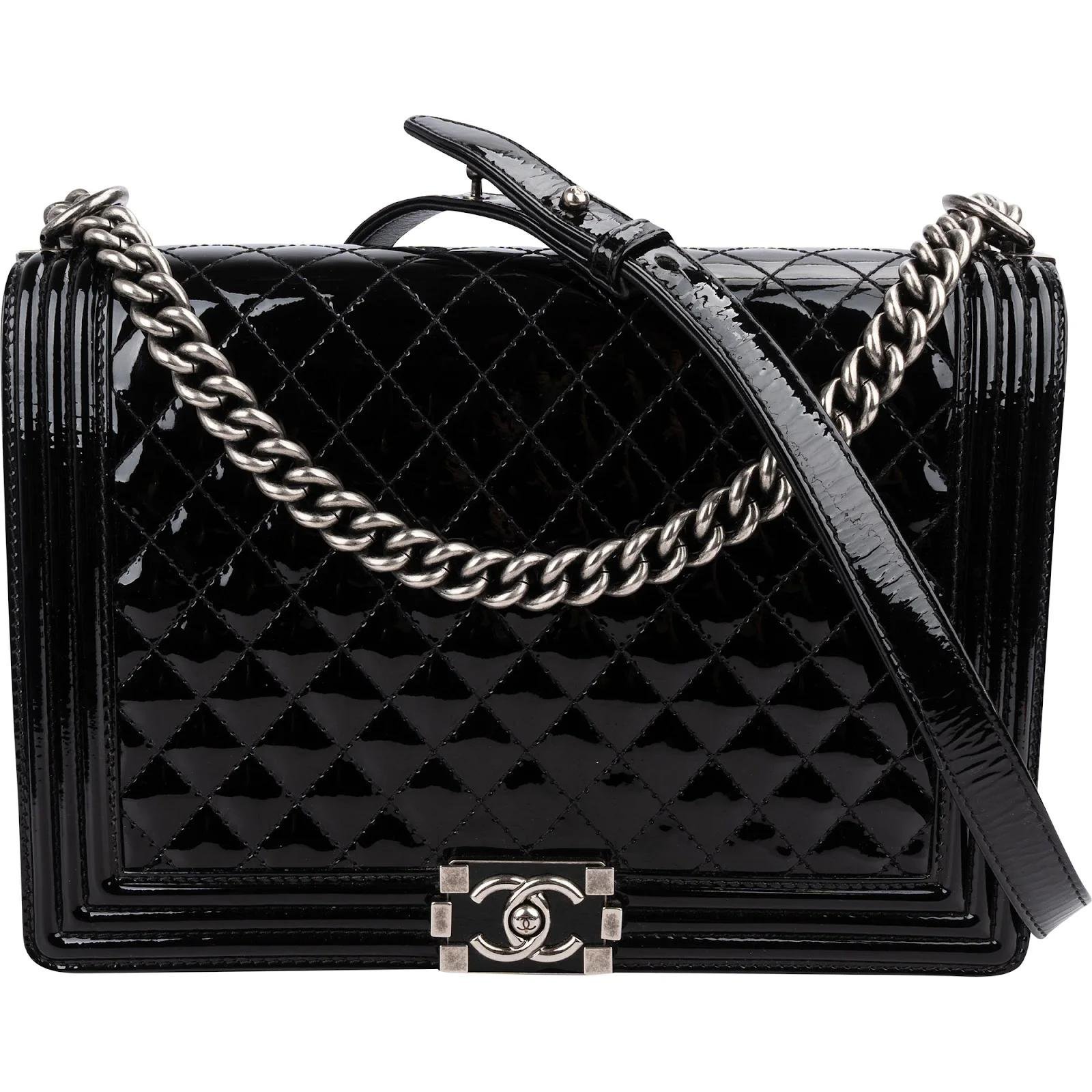 Boy patent leather crossbody bag