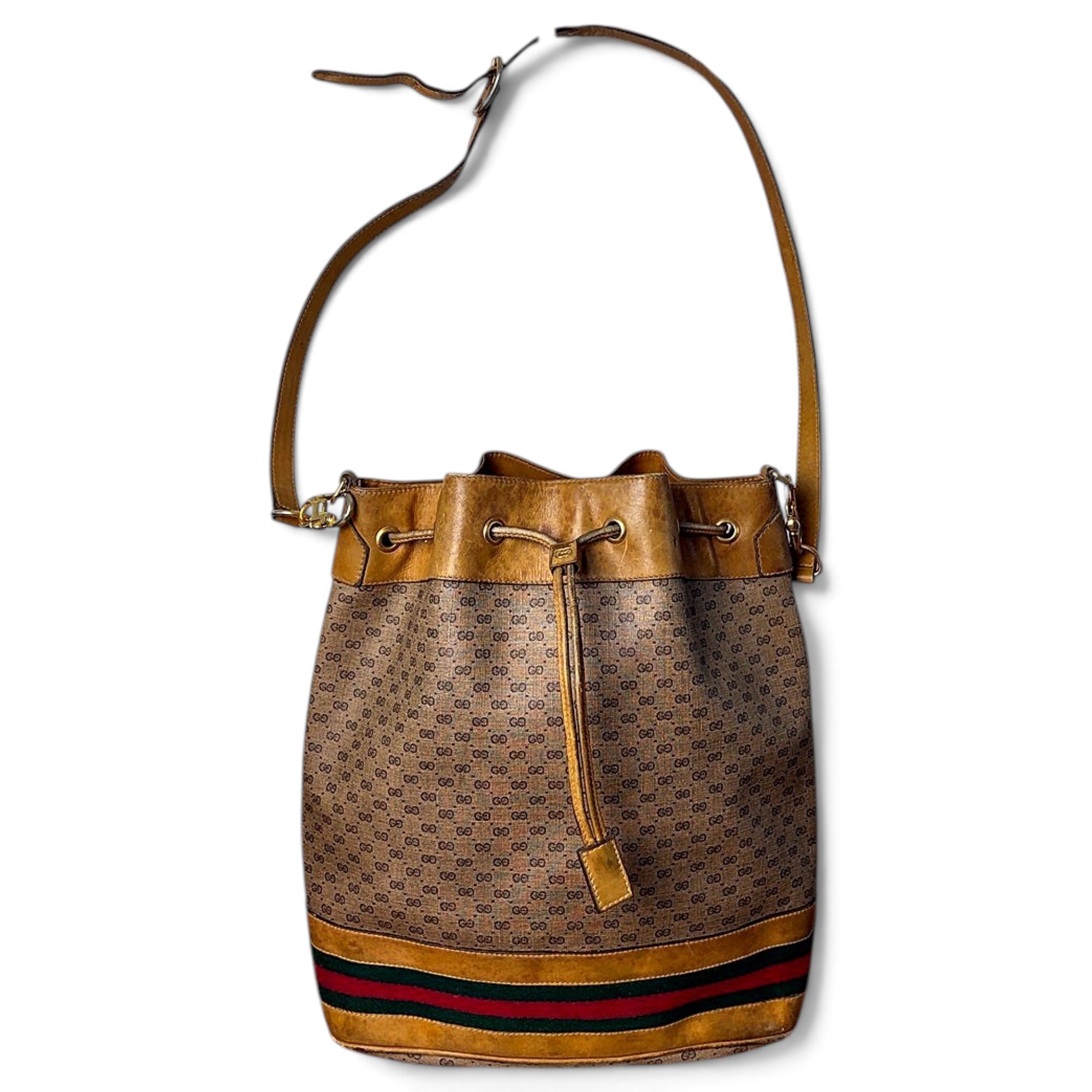 Ophidia Bucket leather bag
