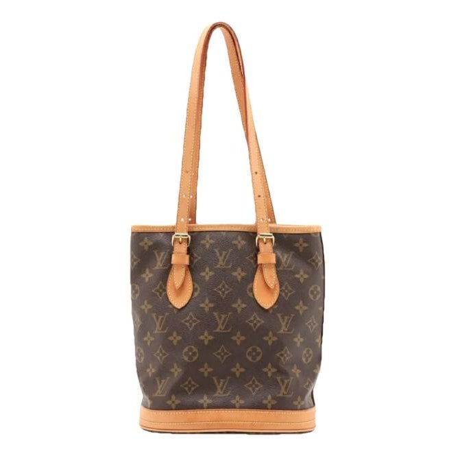 Bucket leather handbag