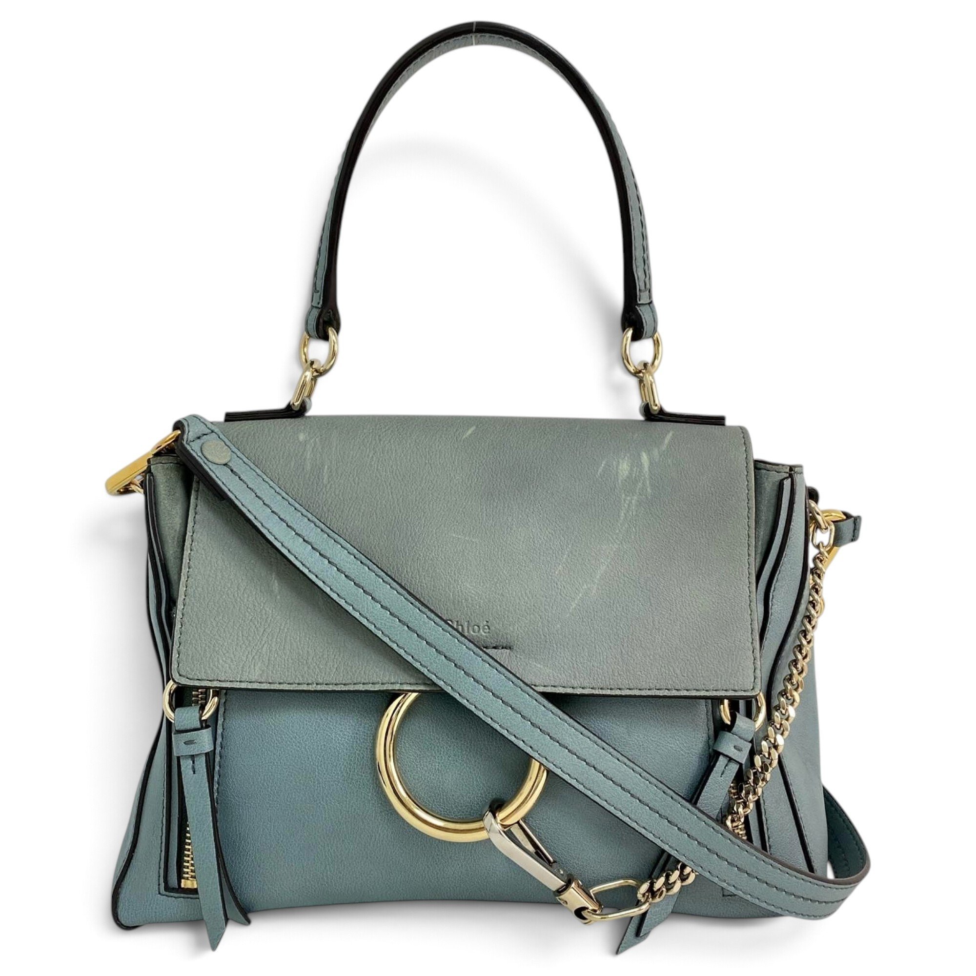 Faye leather handbag