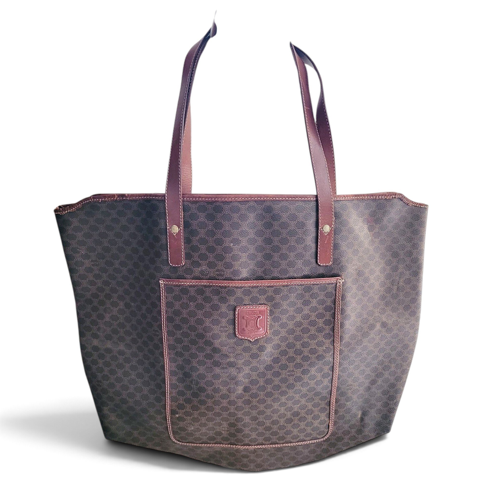 Cabas Horizotal leather tote