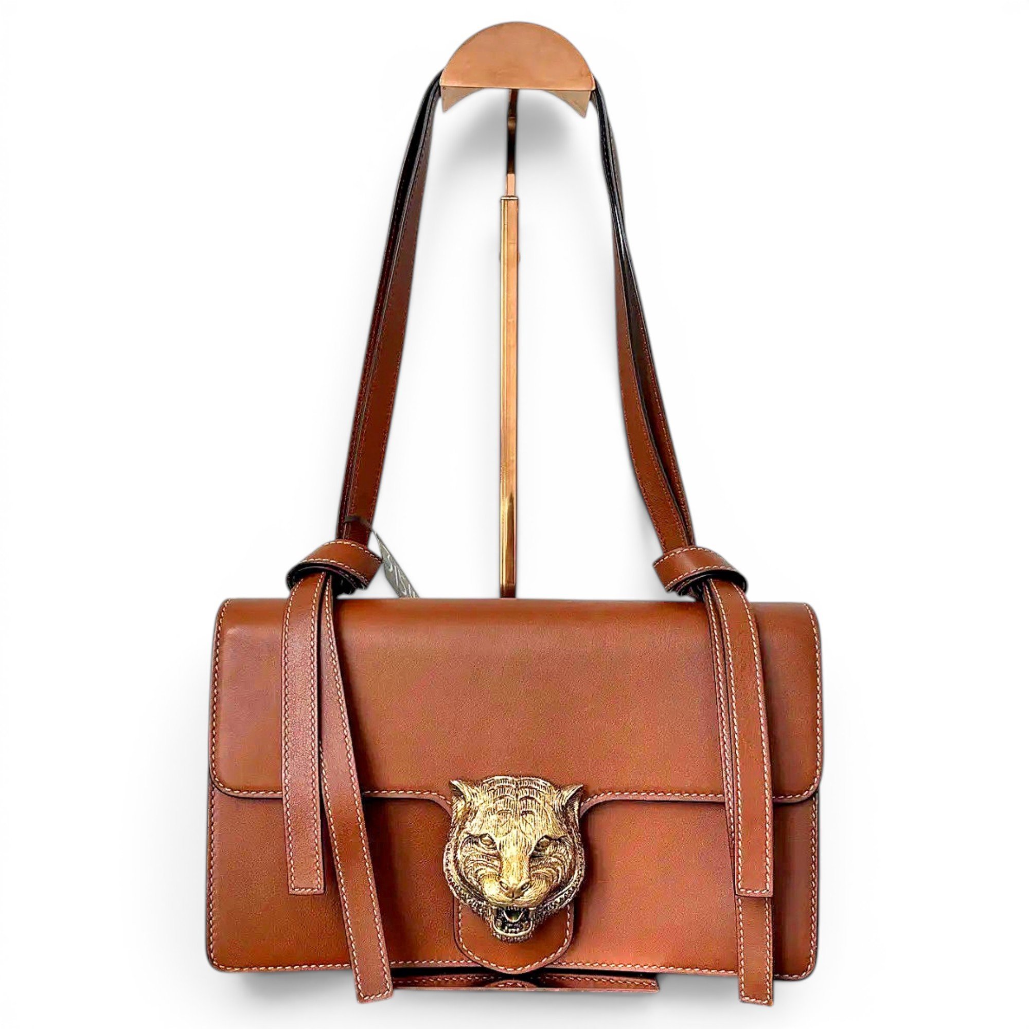 Animalier leather handbag
