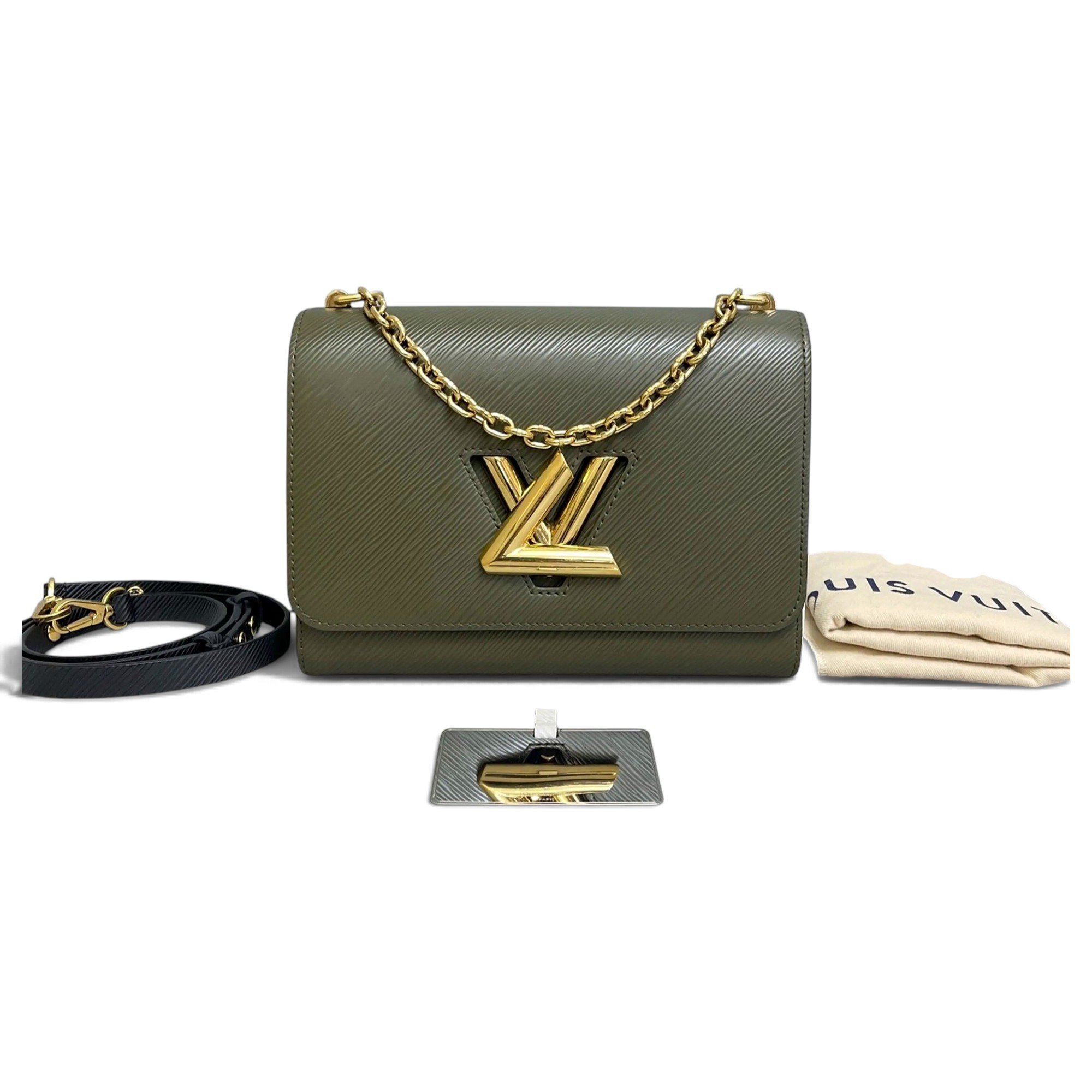 Twist leather handbag