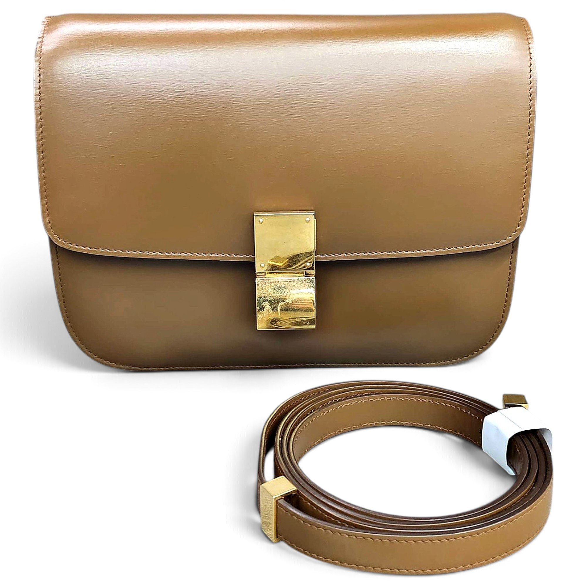 Classic leather handbag