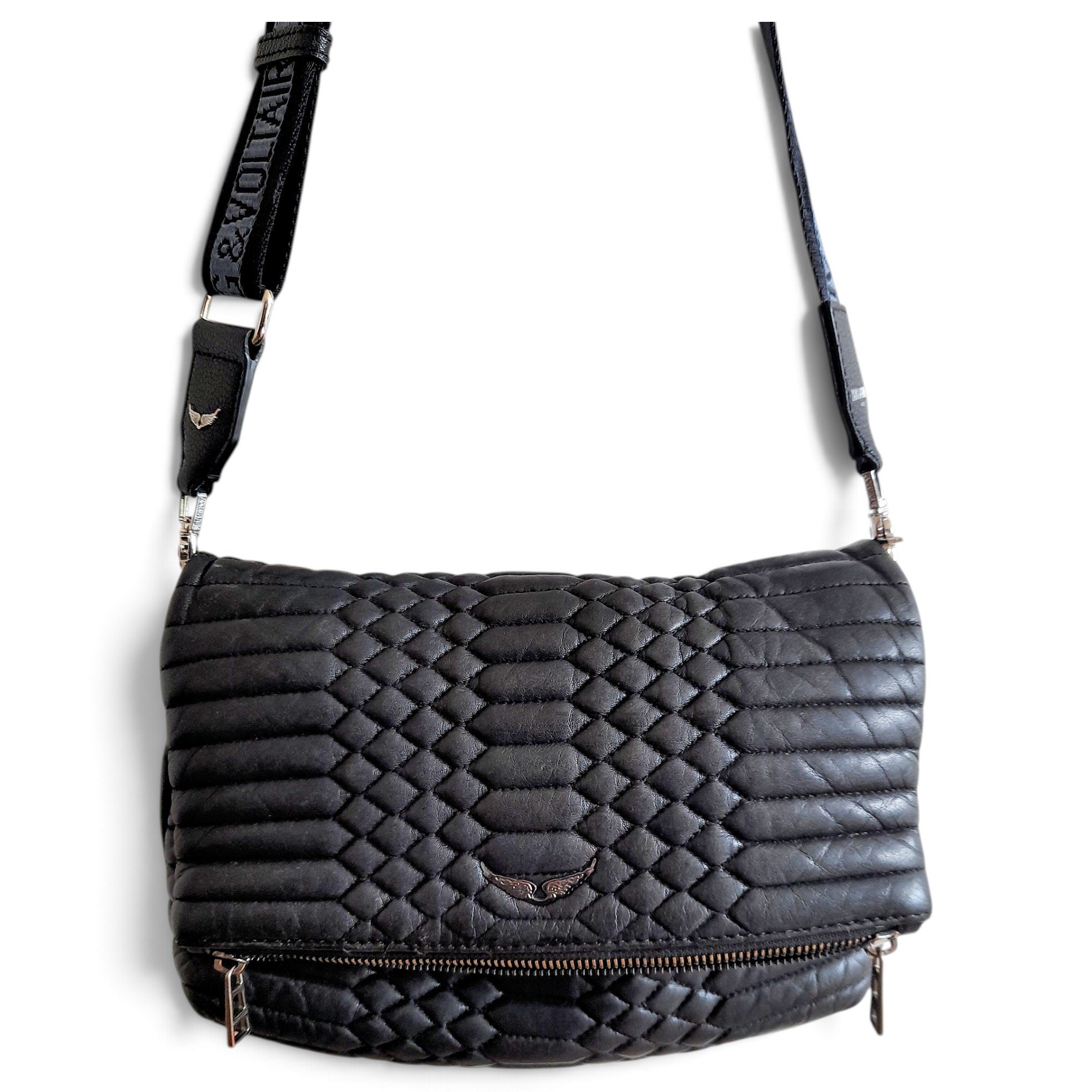 Rock leather crossbody bag