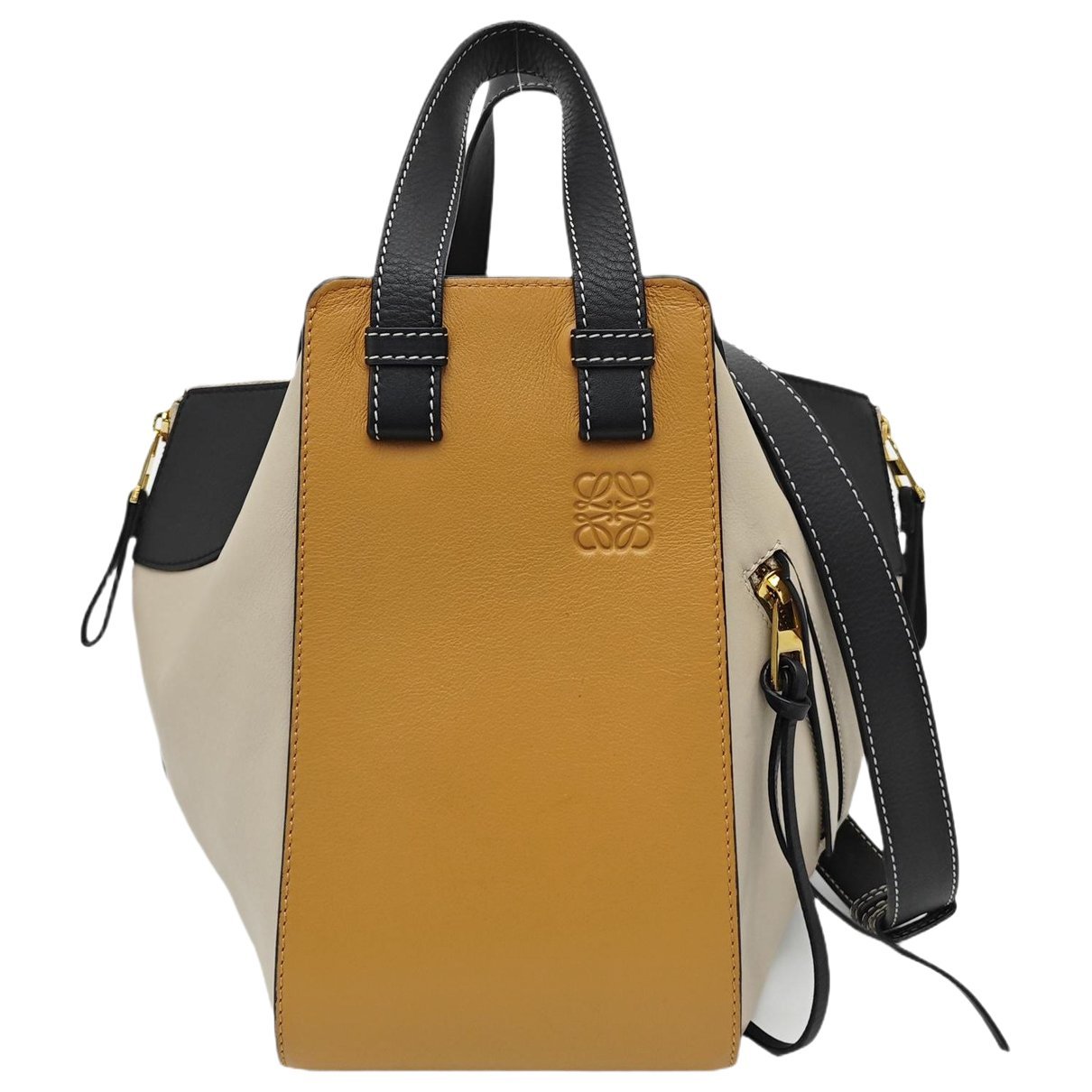 Hammock leather handbag