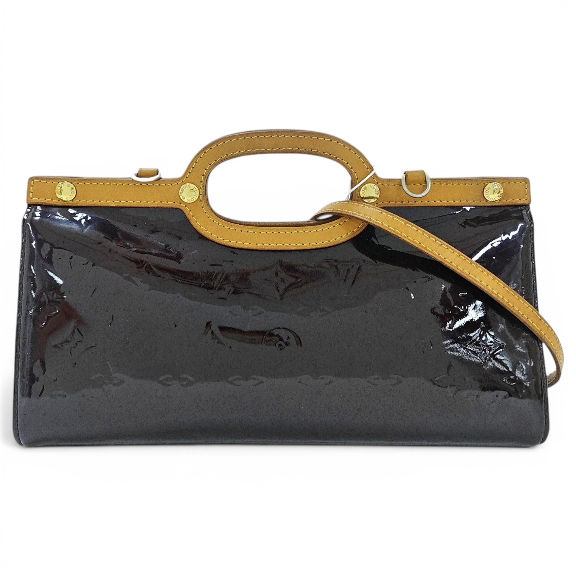 Roxbury patent leather handbag