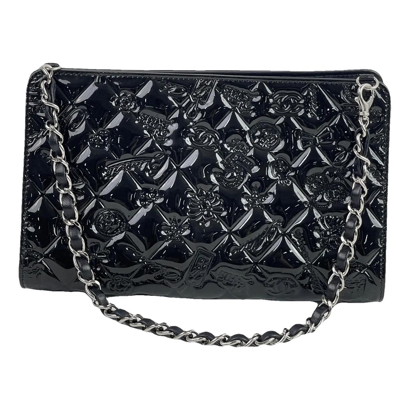 Patent leather handbag