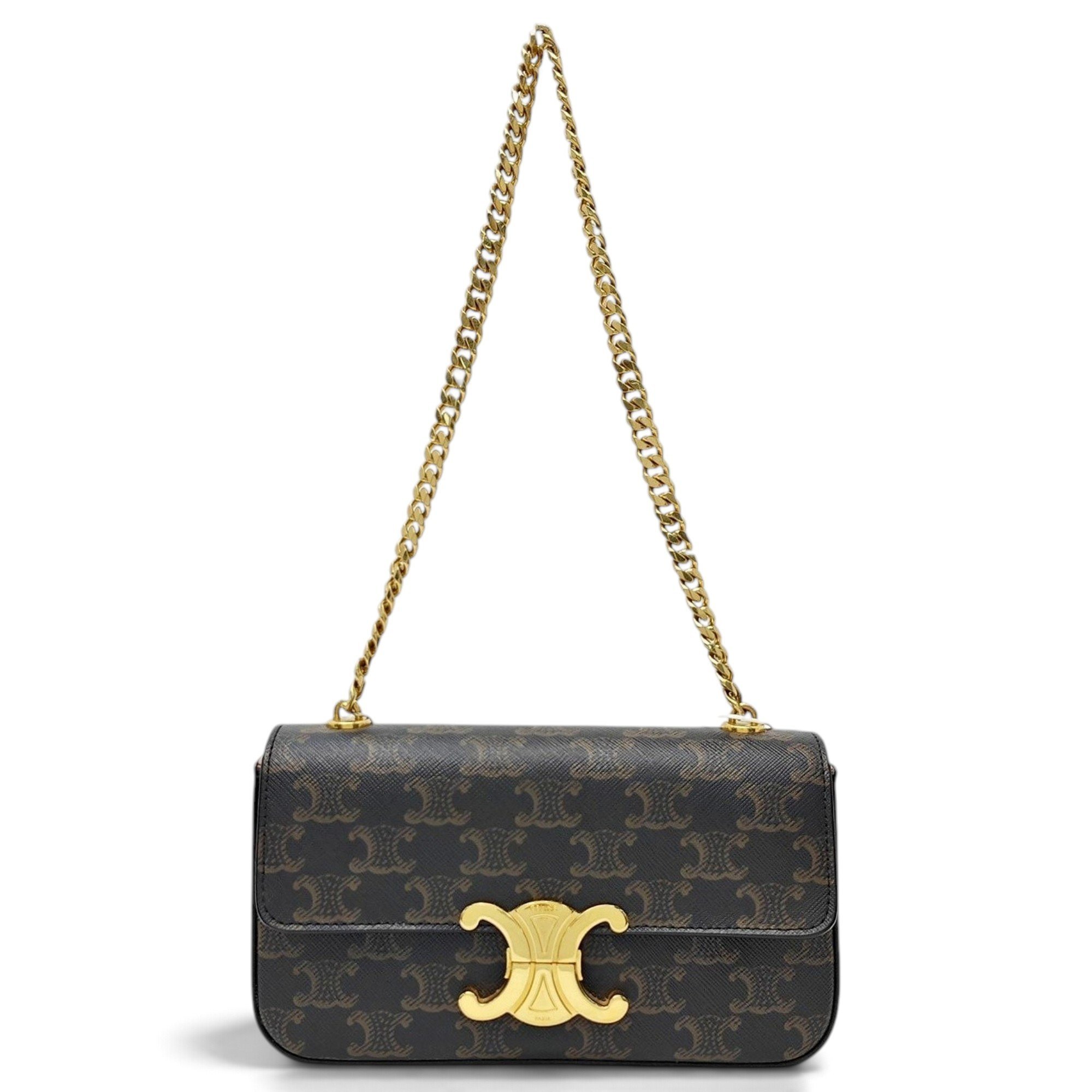 Triomphe leather handbag