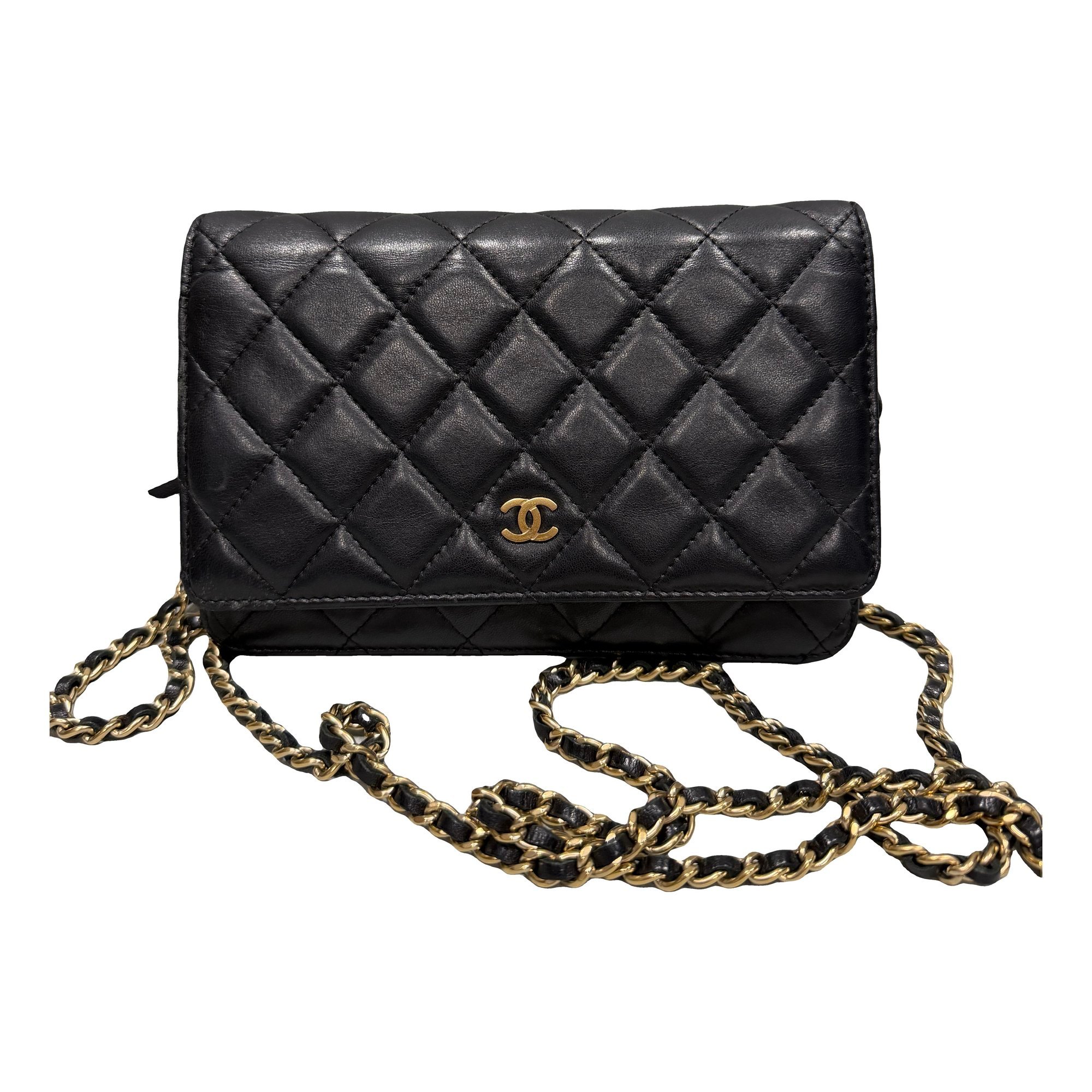 Wallet On Chain Timeless/Classique leather handbag