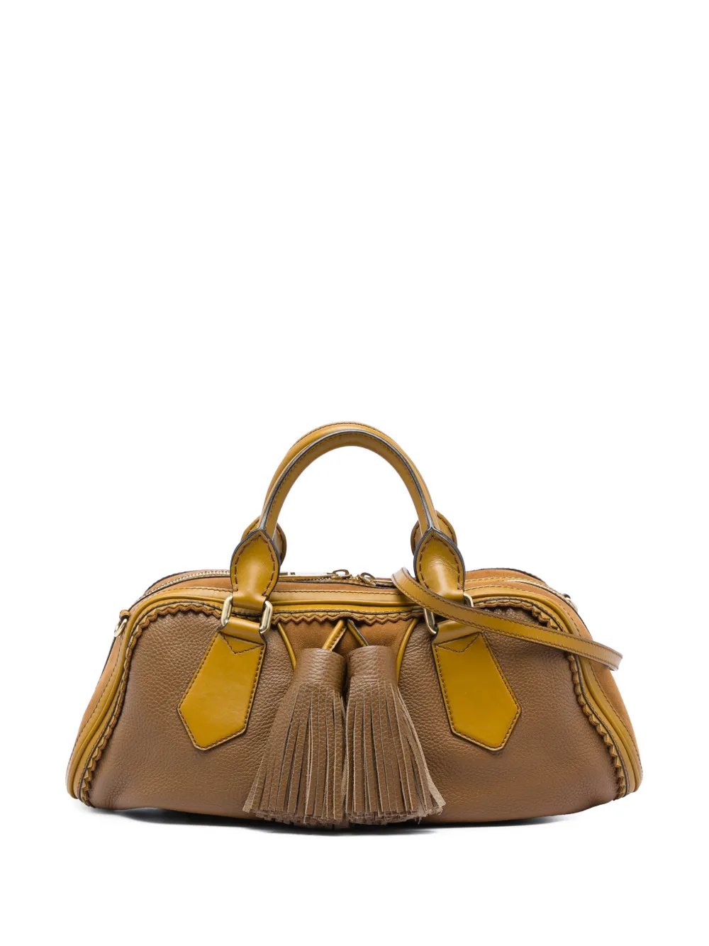 1997-2017 Prorsum Grained Calfskin and Suede Tassel Hedwig satchel