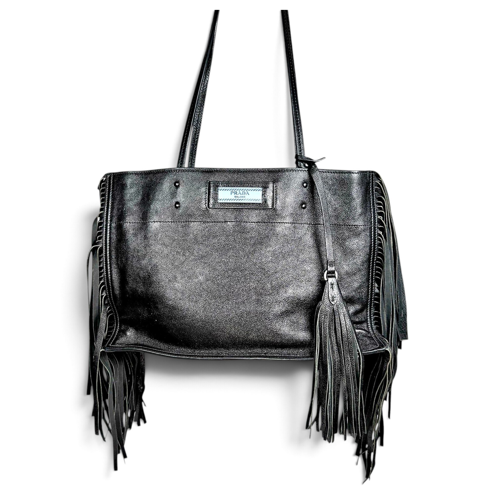 Etiquette leather tote