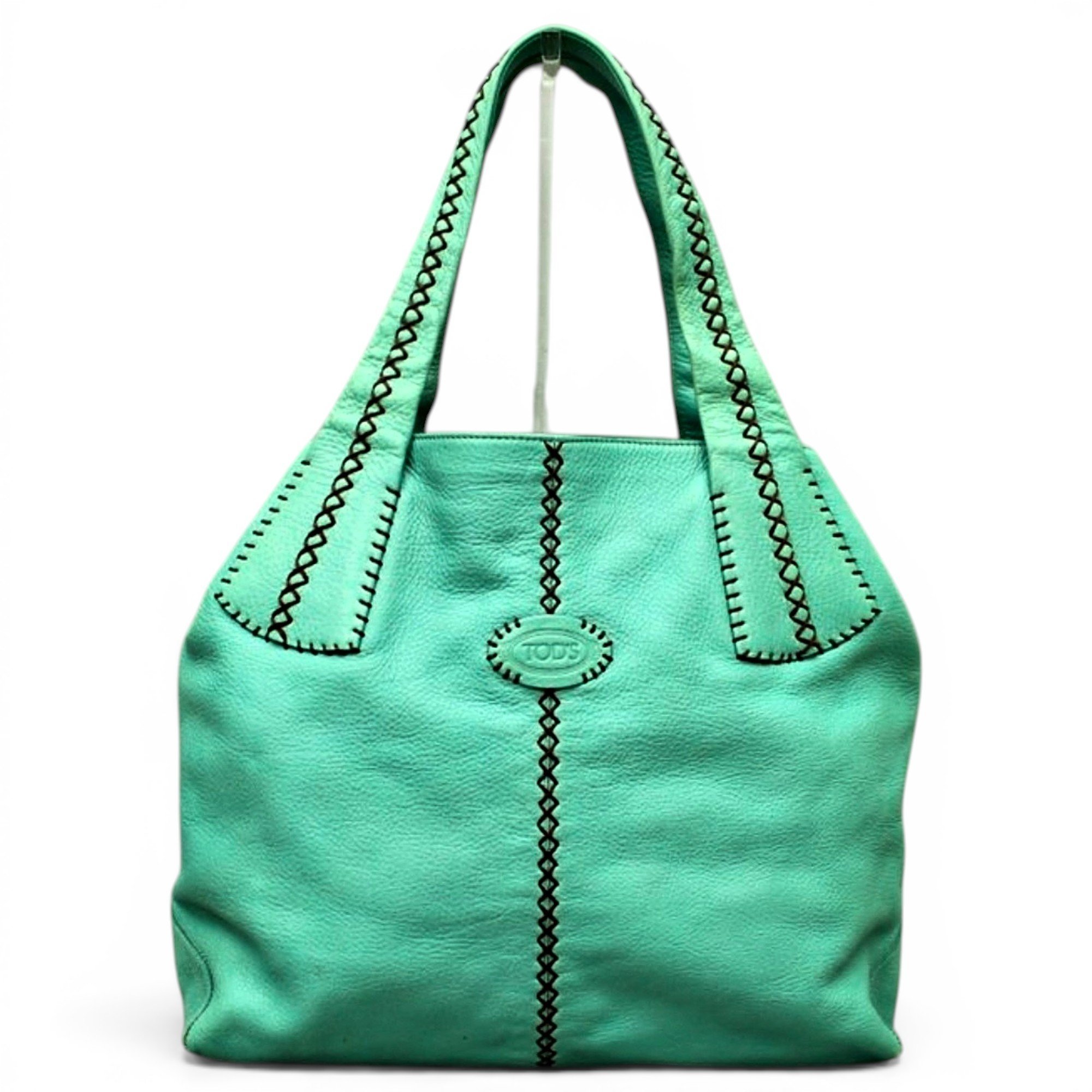 Shopping Media leather tote